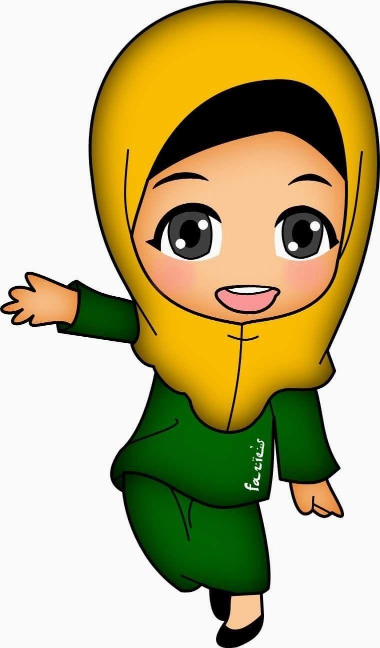 760x1295 Luxury Wallpaper Cartoon Muslimah Wallpaper HD