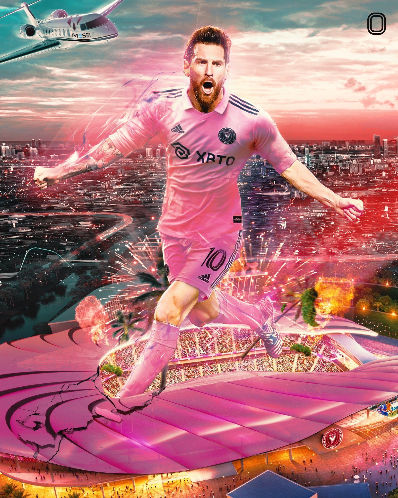 1638x2048 Messi Inter Miami Wallpaper
