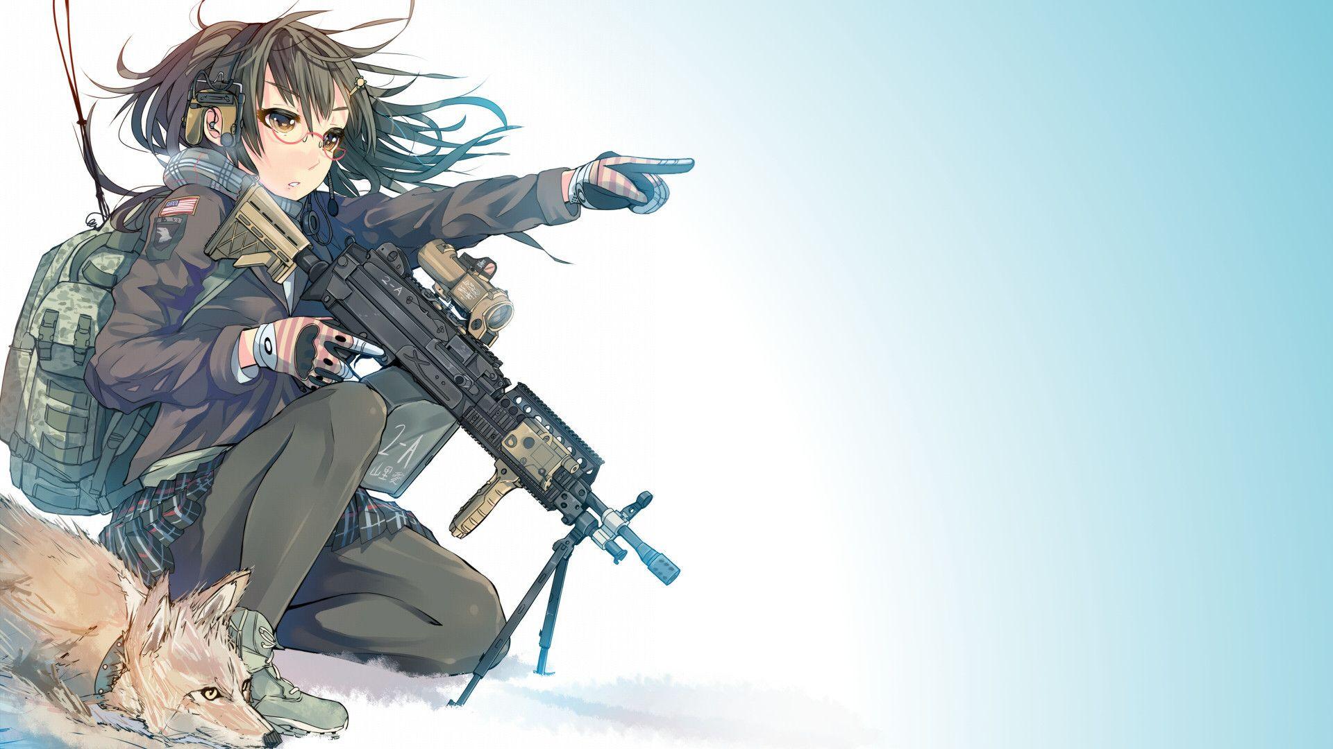 Anime Girl Soldier HD wallpaper  Peakpx