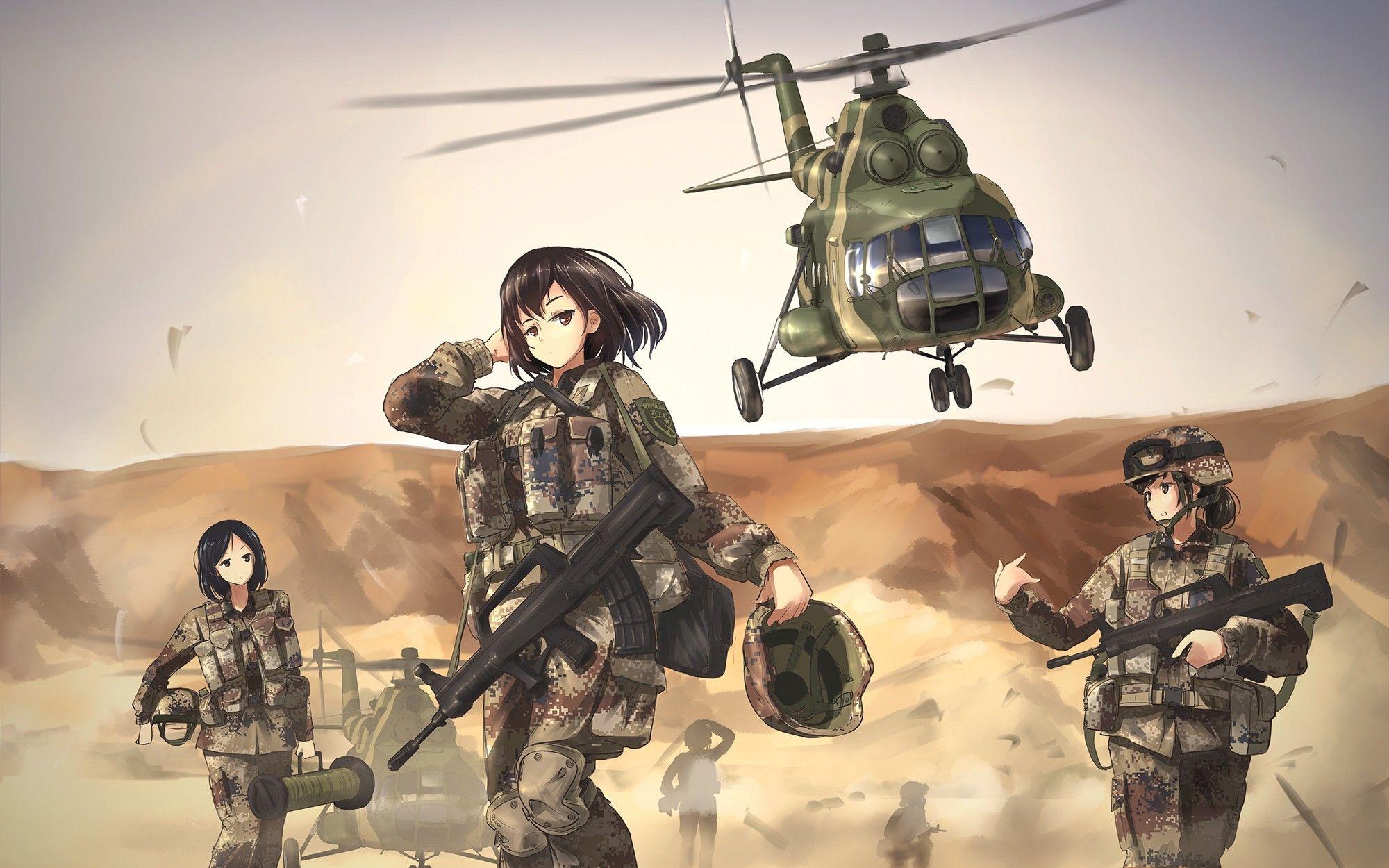 Anime Military Wallpapers - Top Free Anime Military Backgrounds -  WallpaperAccess