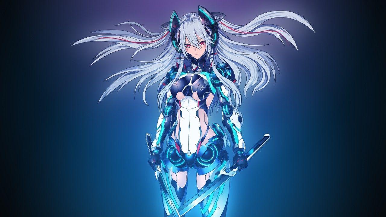 1280x720 Wallpaper Mecha Girl, 4K, Anime