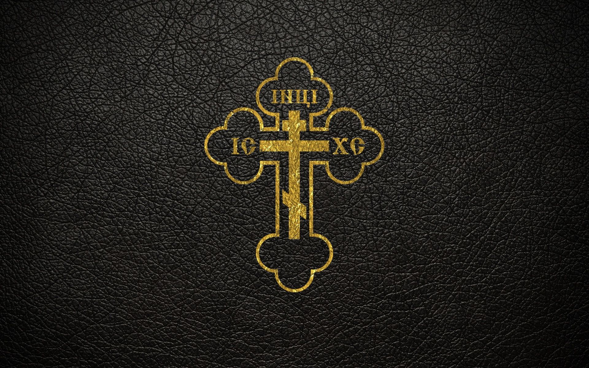 1920x1200 Wallpaper leather, Cross, gold