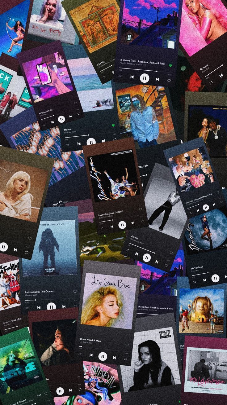 735x1307 Spotify playlist wallpaper. iPhone