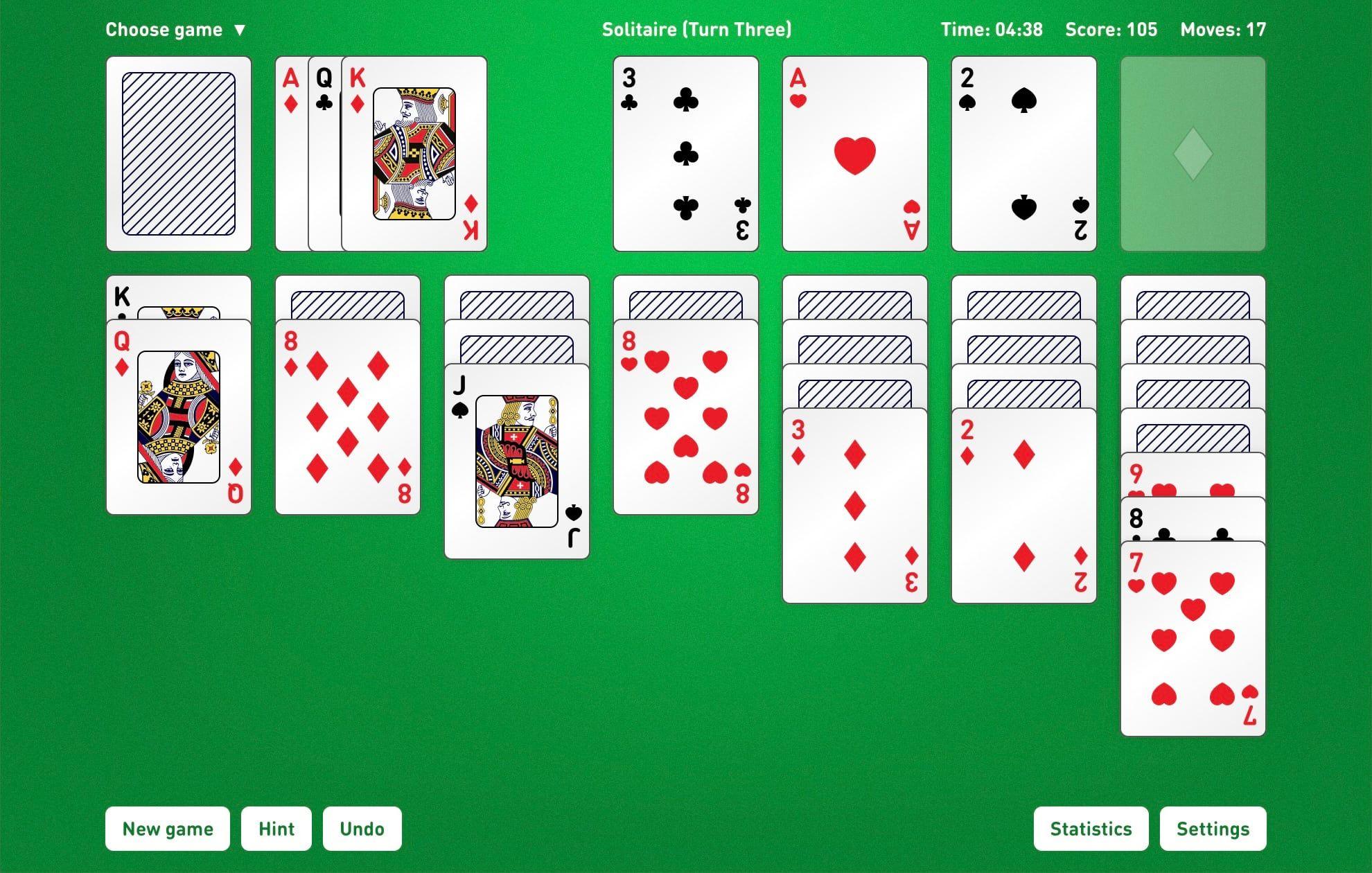 large card classic solitaire