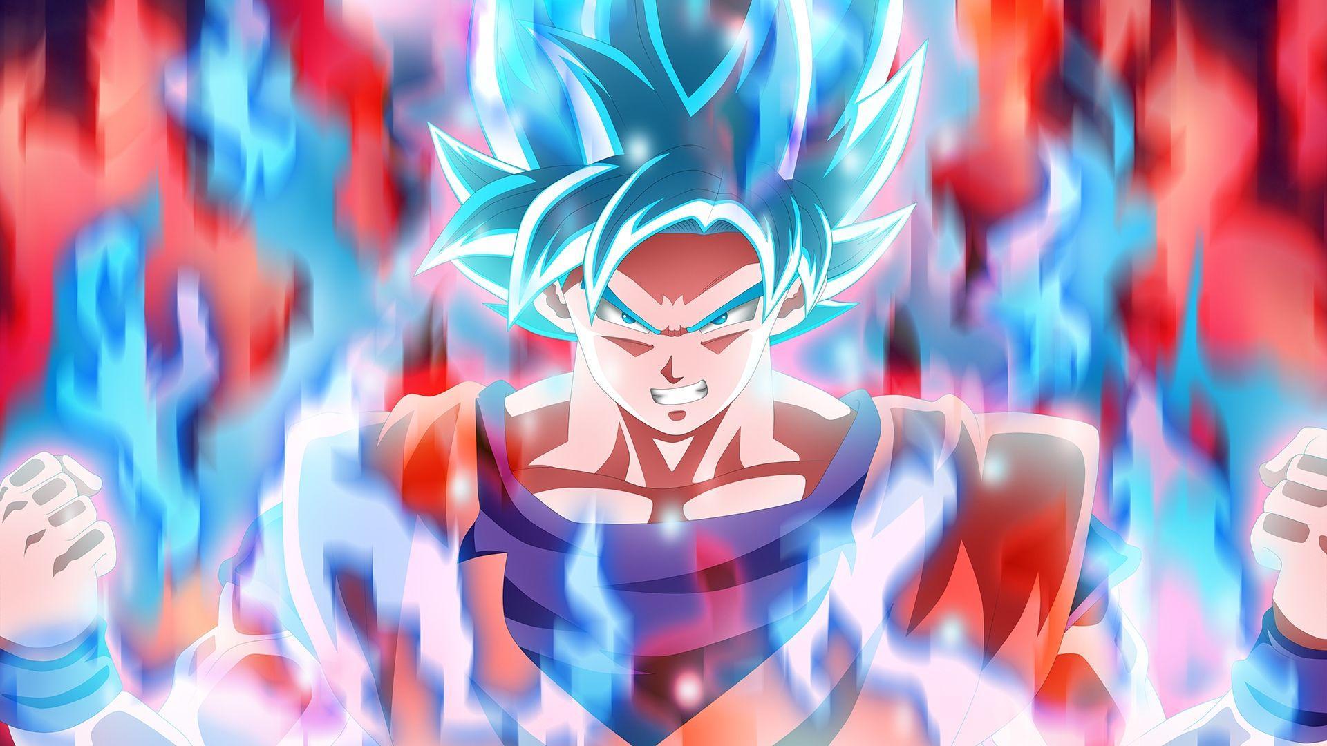 Dragon Ball Super - Goku SSJ Blue Kaioken X20 by razorzeshu