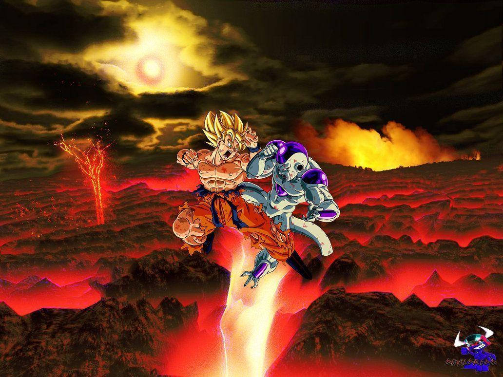 Goku vs #Freezer  Wallpaper do goku, Goku desenho, Desenhos dragonball