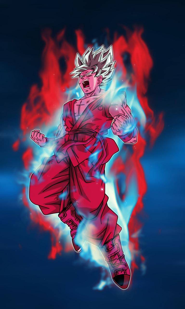 768x1280 Goku Blue Kaiokenx10 Wallpaper