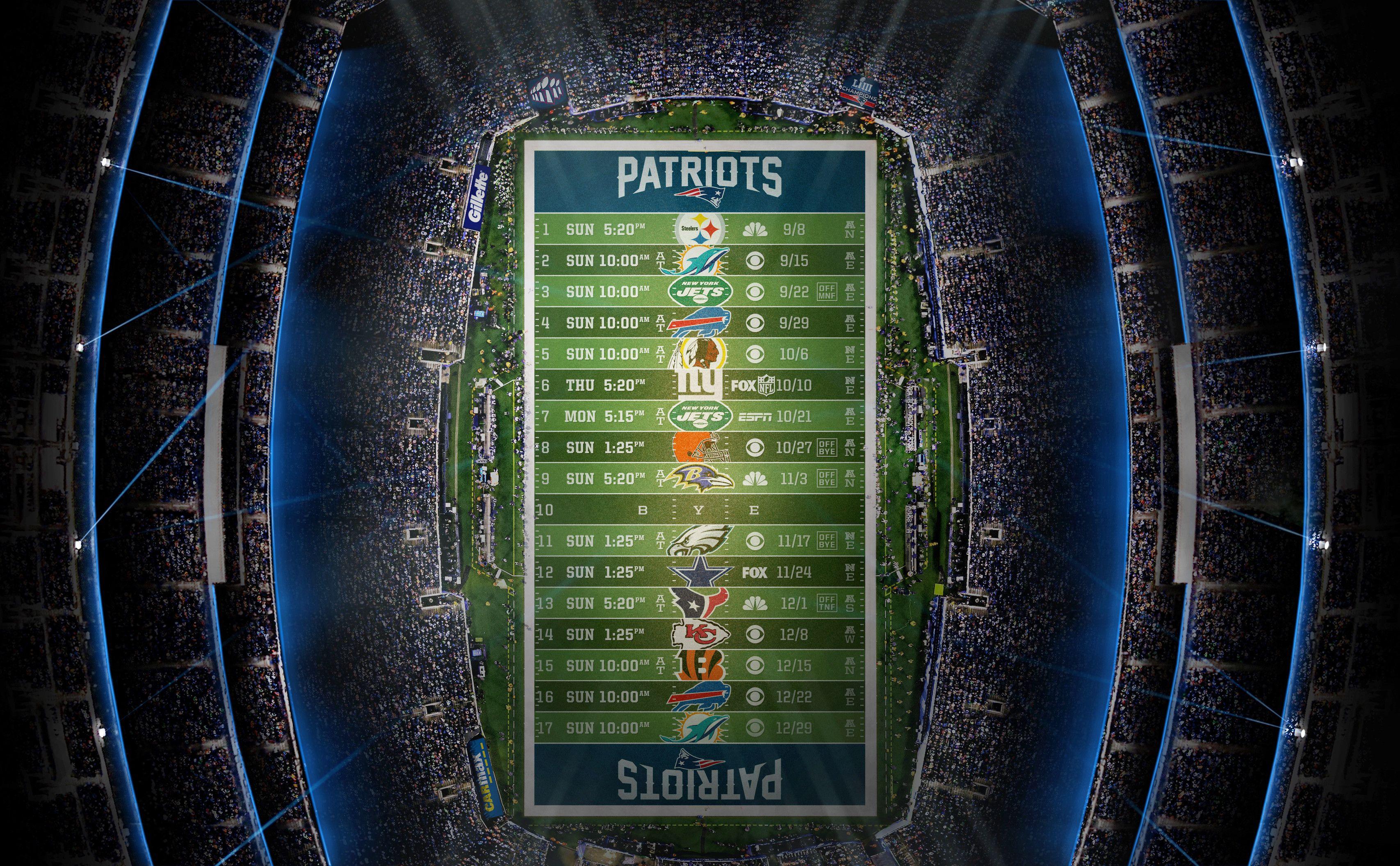3414x2112 Stadium Schedule Wallpaper England Patriots