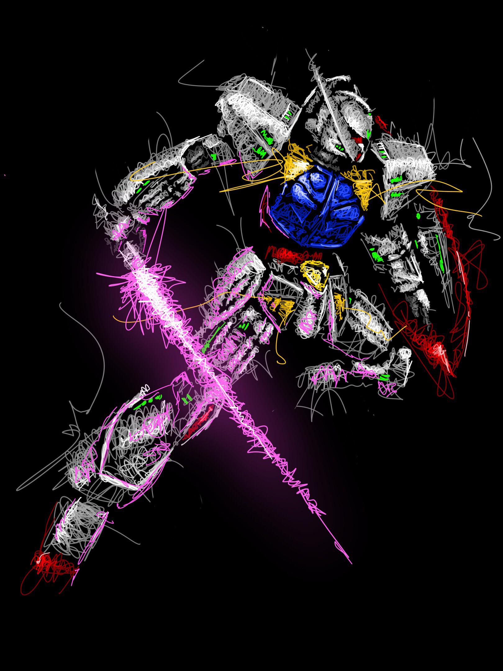 1620x2160 Turn A gundam scribble. A lot of people
