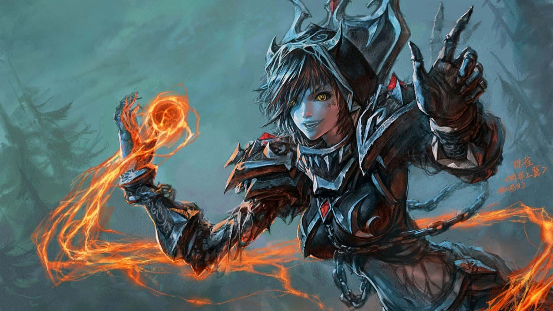 1920x1080 Download Warcraft 2 Fire Mage Wallpaper