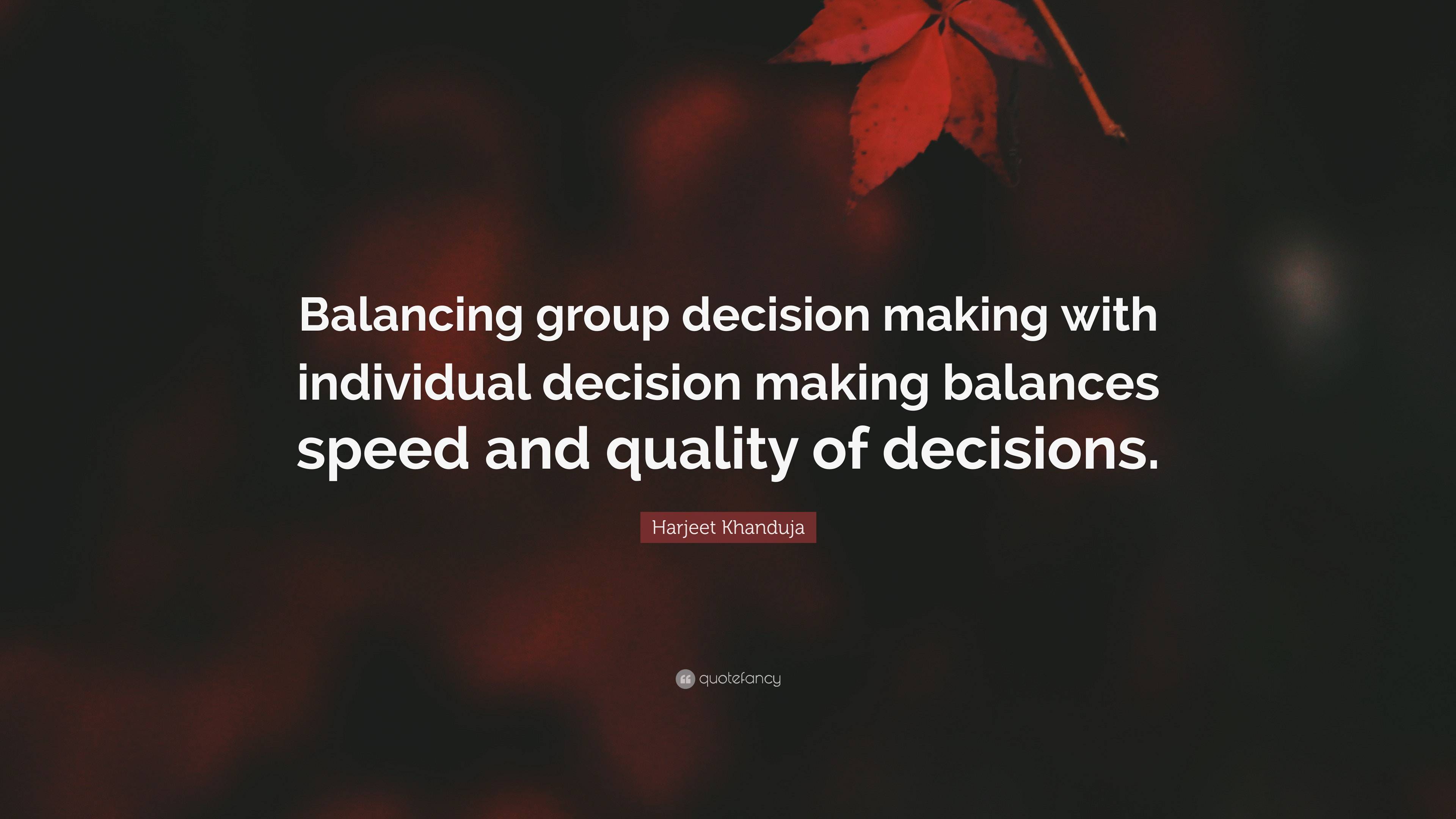 3840x2160 Balancing group decision making