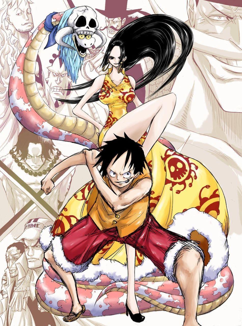 Luffy and Hancock Wallpapers - Top Free Luffy and Hancock Backgrounds -  WallpaperAccess