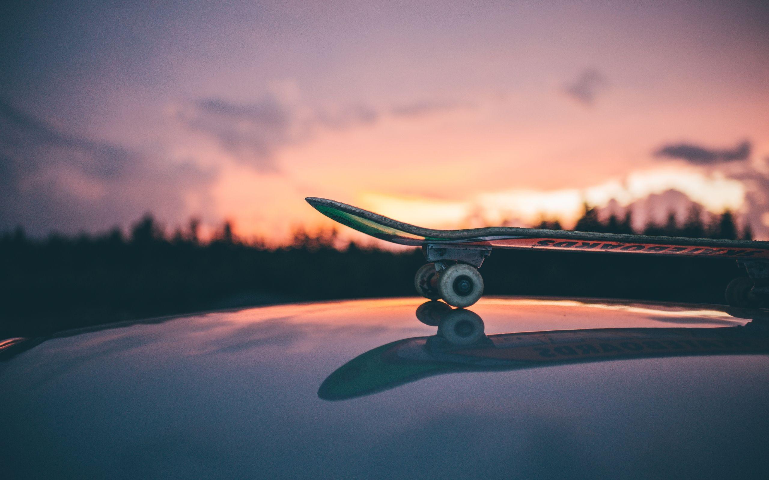2560x1600 Wallpaper of Skateboarding, Sunset, Sport background & HD image