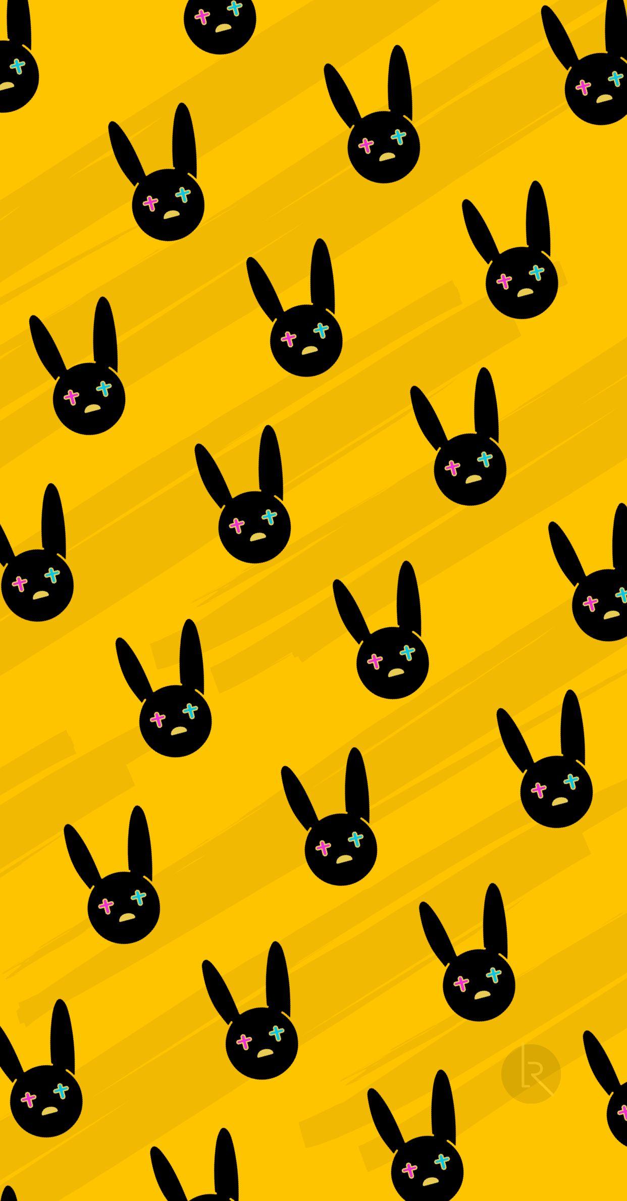 Wallpaper ID 353232  Music Bad Bunny Phone Wallpaper Logo 1080x2400  free download