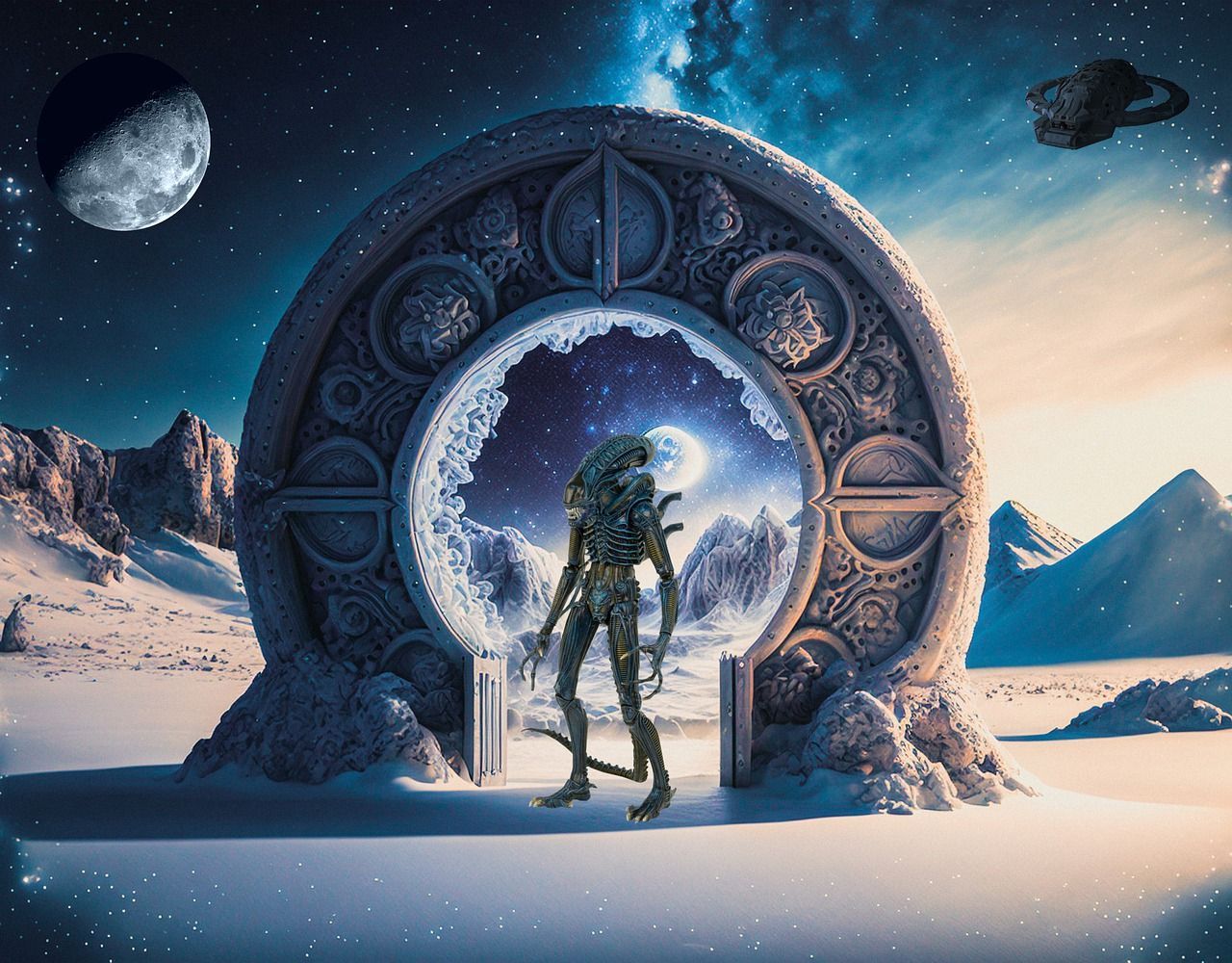 1280x1000 Download Background, Space, Portal