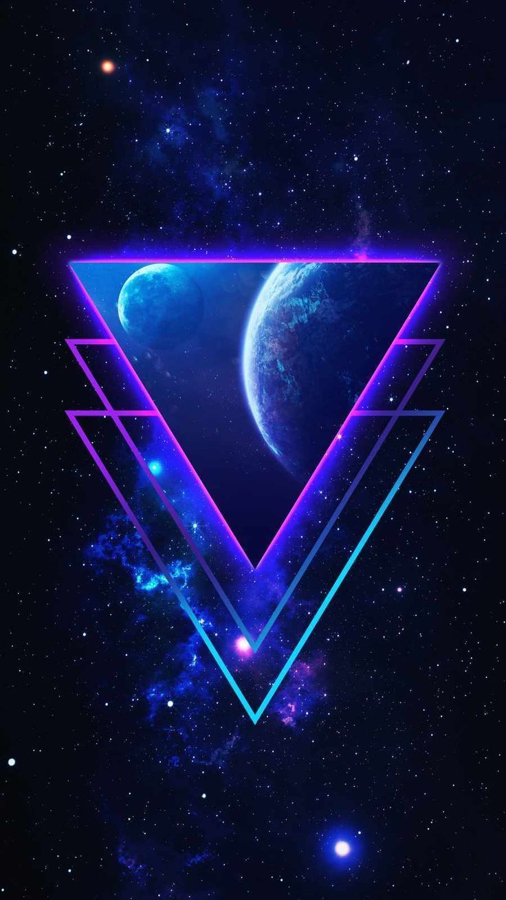 736x1308 Triangle Space Portal iPhone Wallpaper