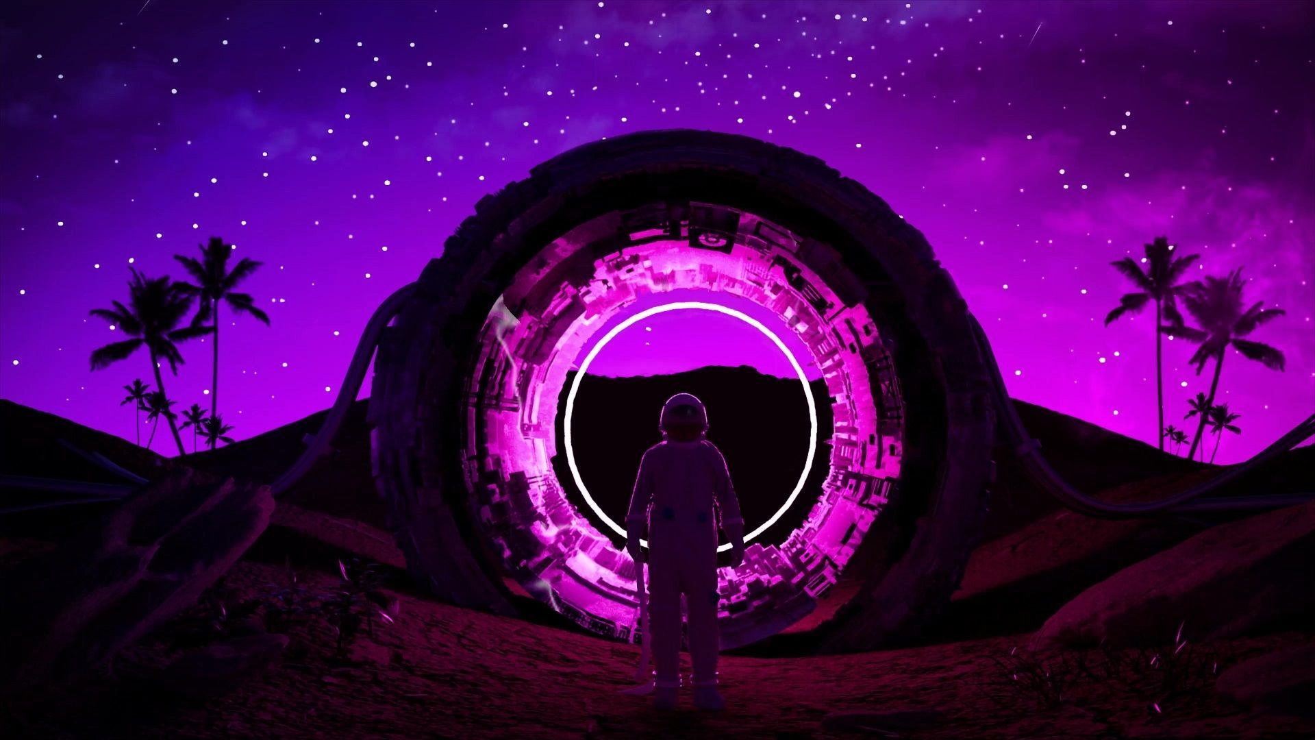 1920x1080 Space Portal Live Wallpaper