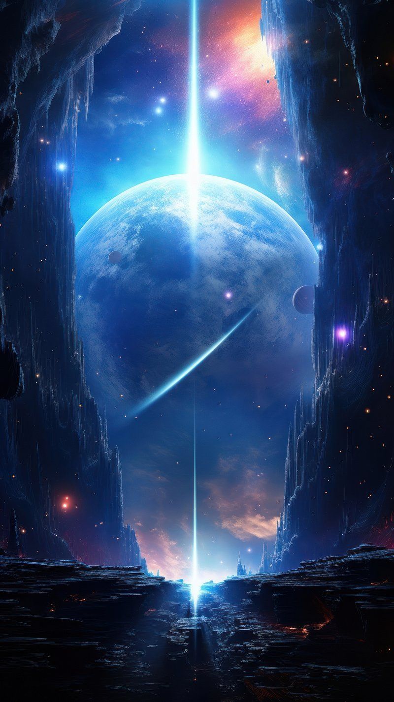 800x1427 Space portal galaxy wallpaper astronomy