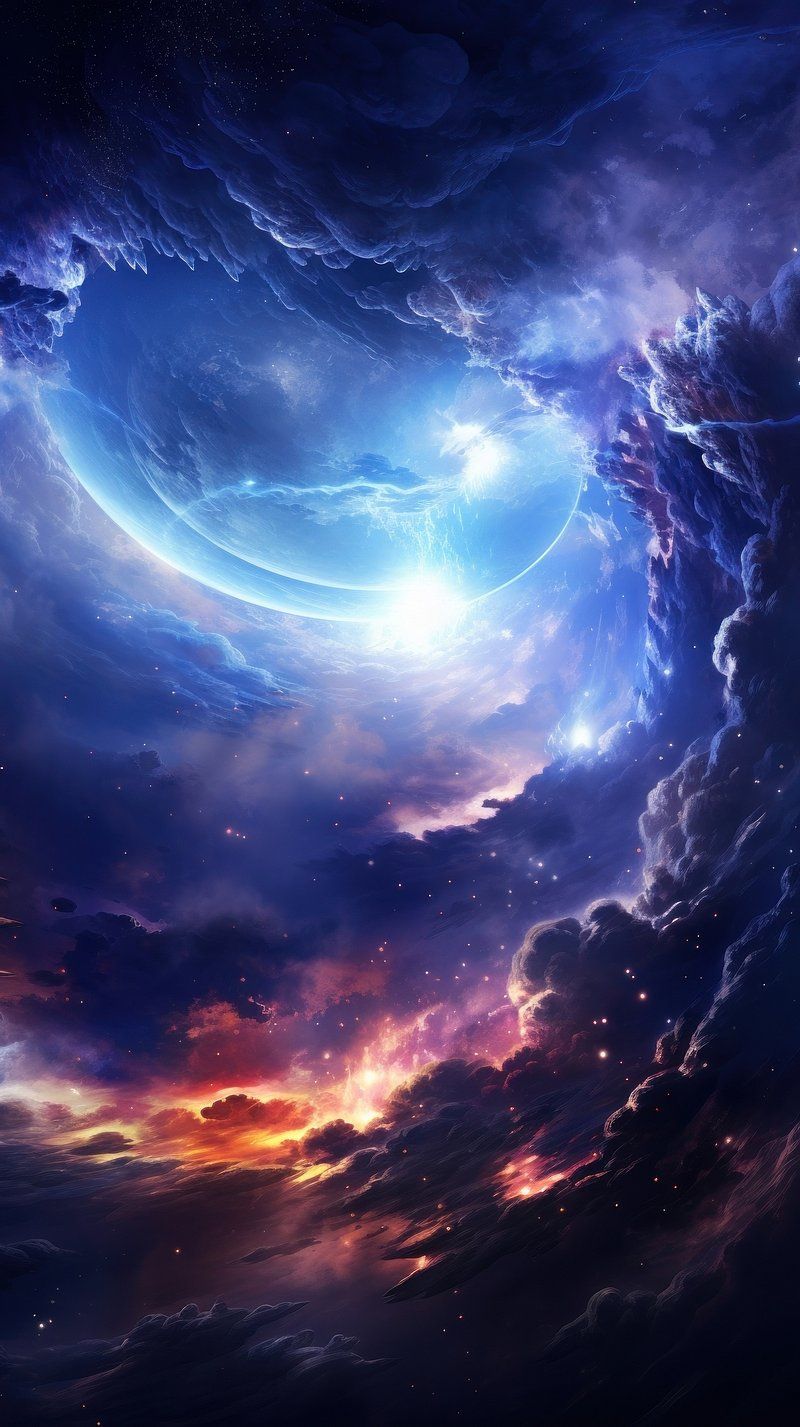 800x1427 Space portal galaxy wallpaper astronomy