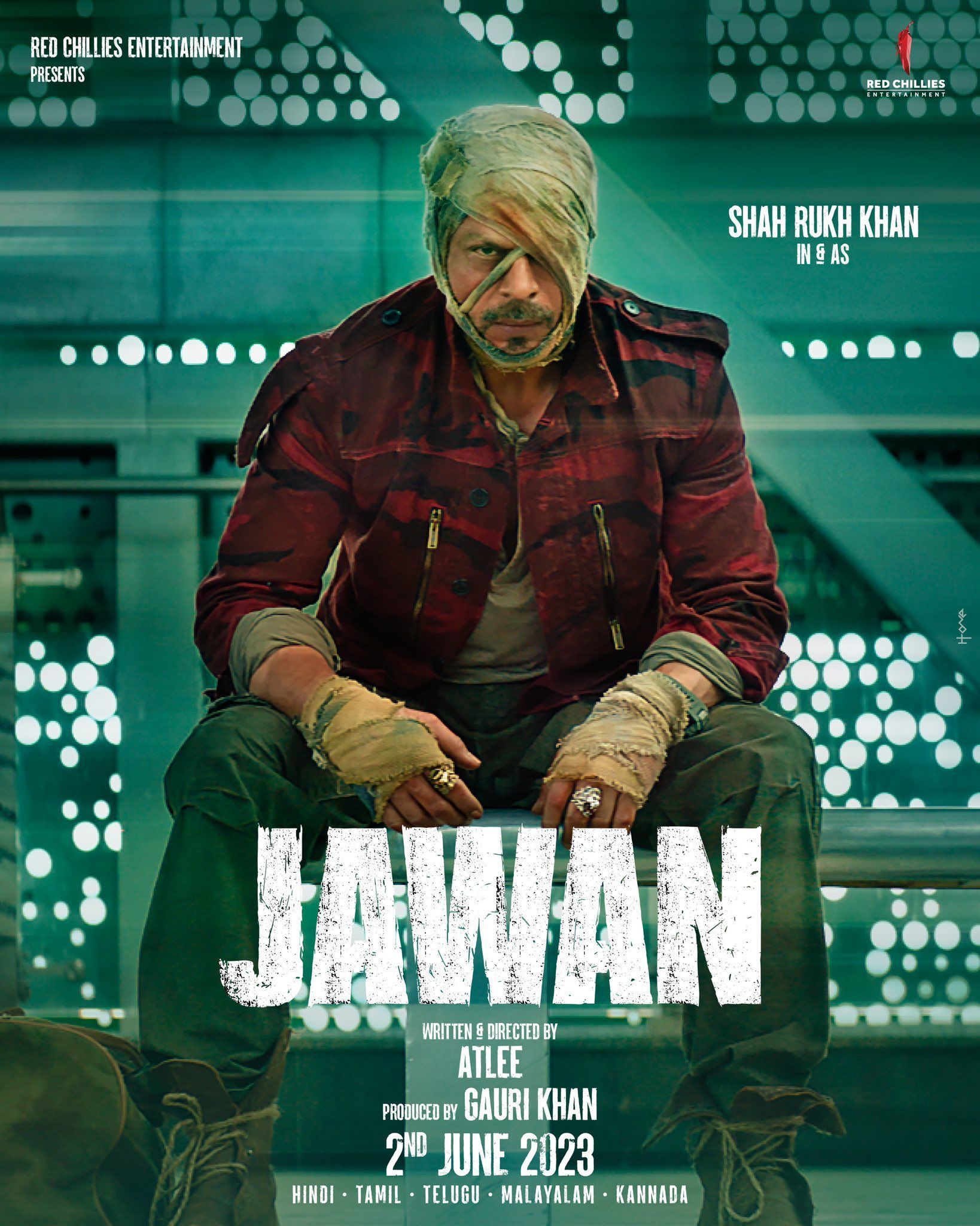 1638x2048 Jawan Movie Wallpaper