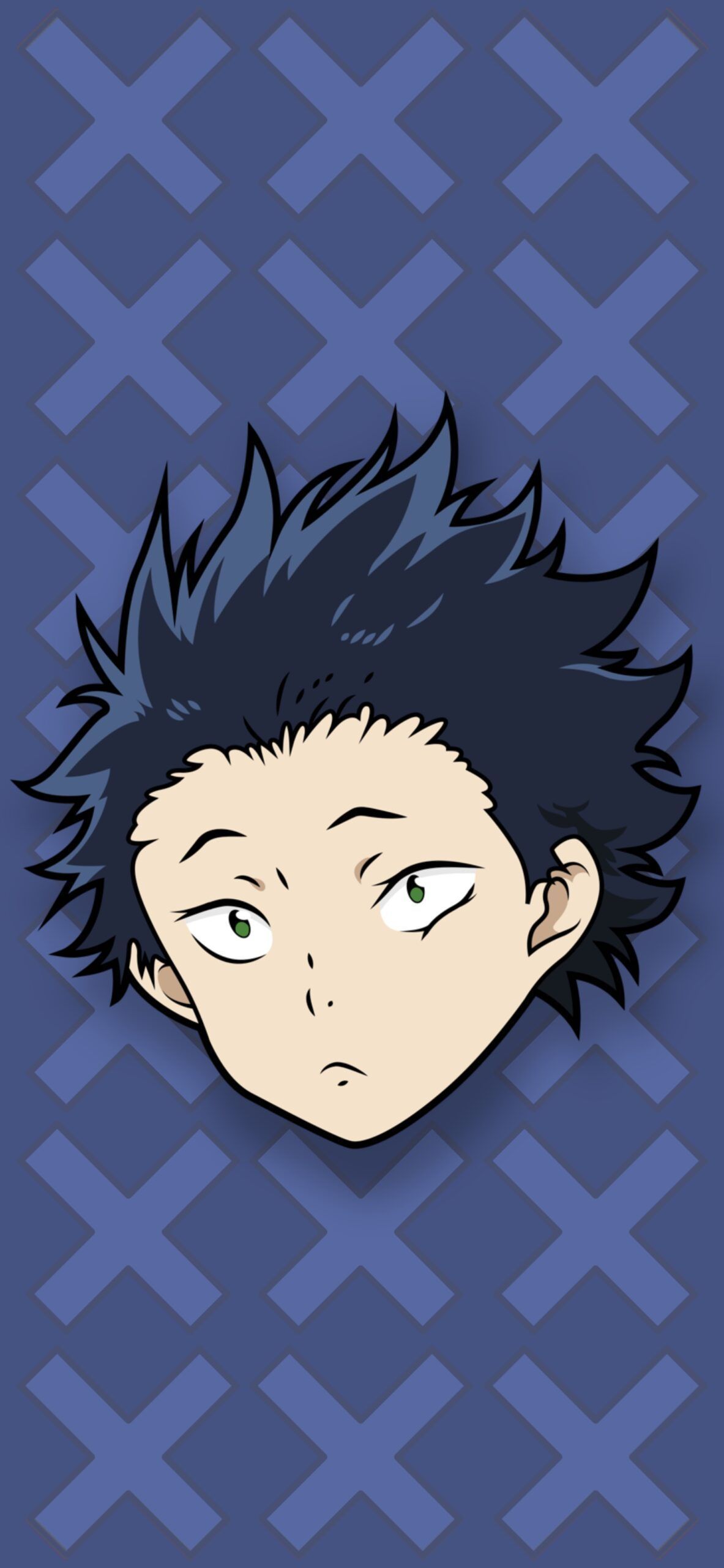 1183x2560 A Silent Voice Shoya Ishida Blue