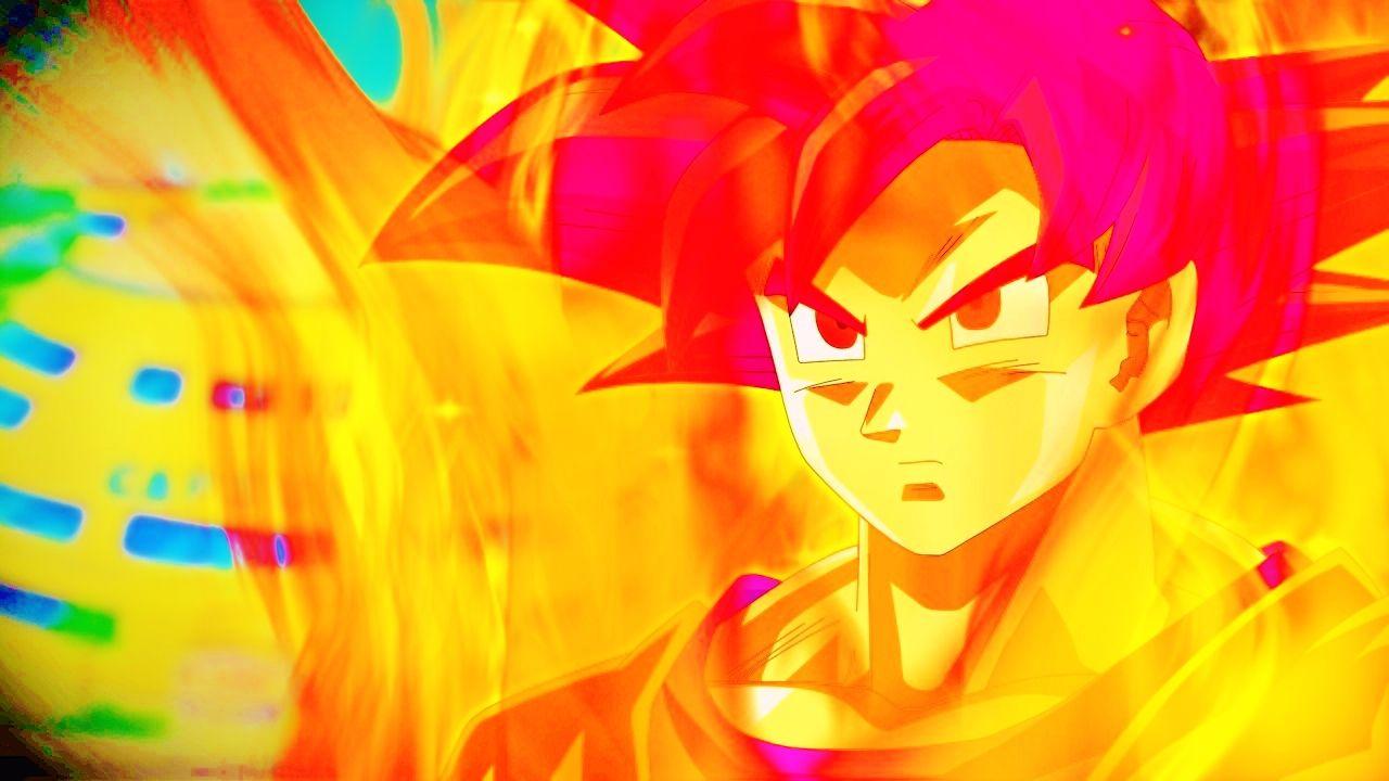 1280x720 June 2018. Super Saiyan God Goku Wallpaper