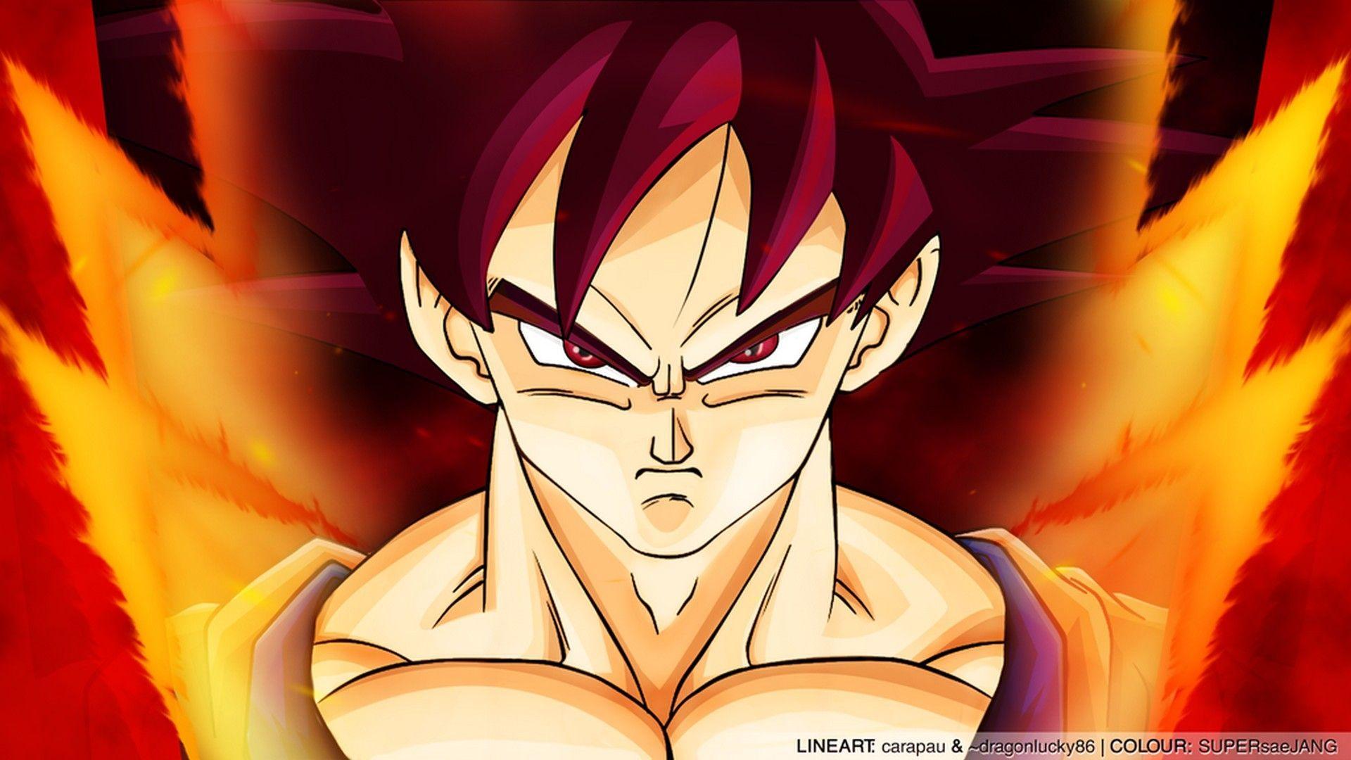 1920x1080 Goku Super Saiyan God Wallpaper HD Live Wallpaper HD