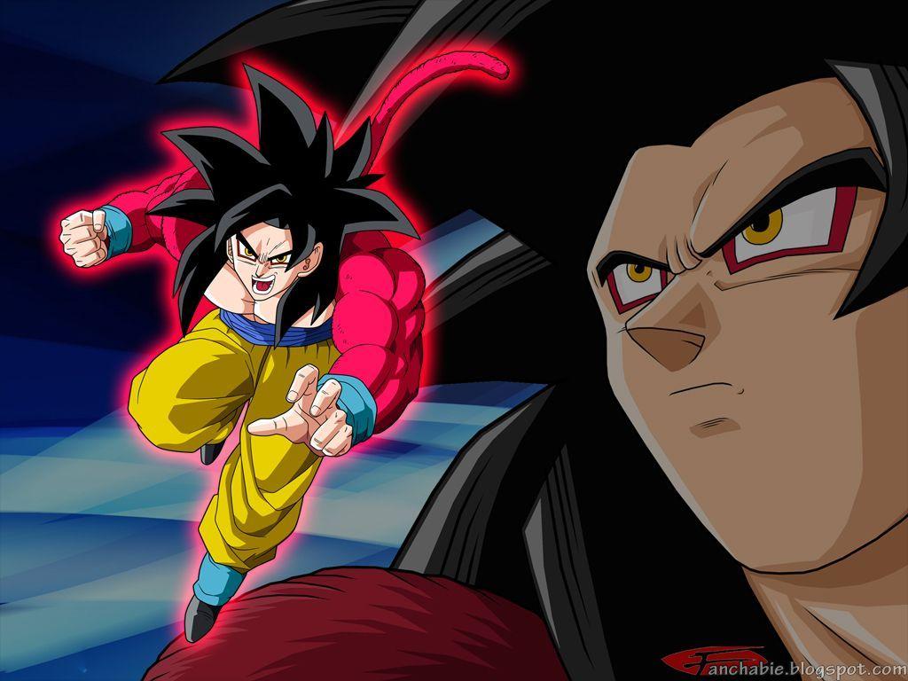 1024x768 Goku Super Saiyan 4 HD Wallpaper