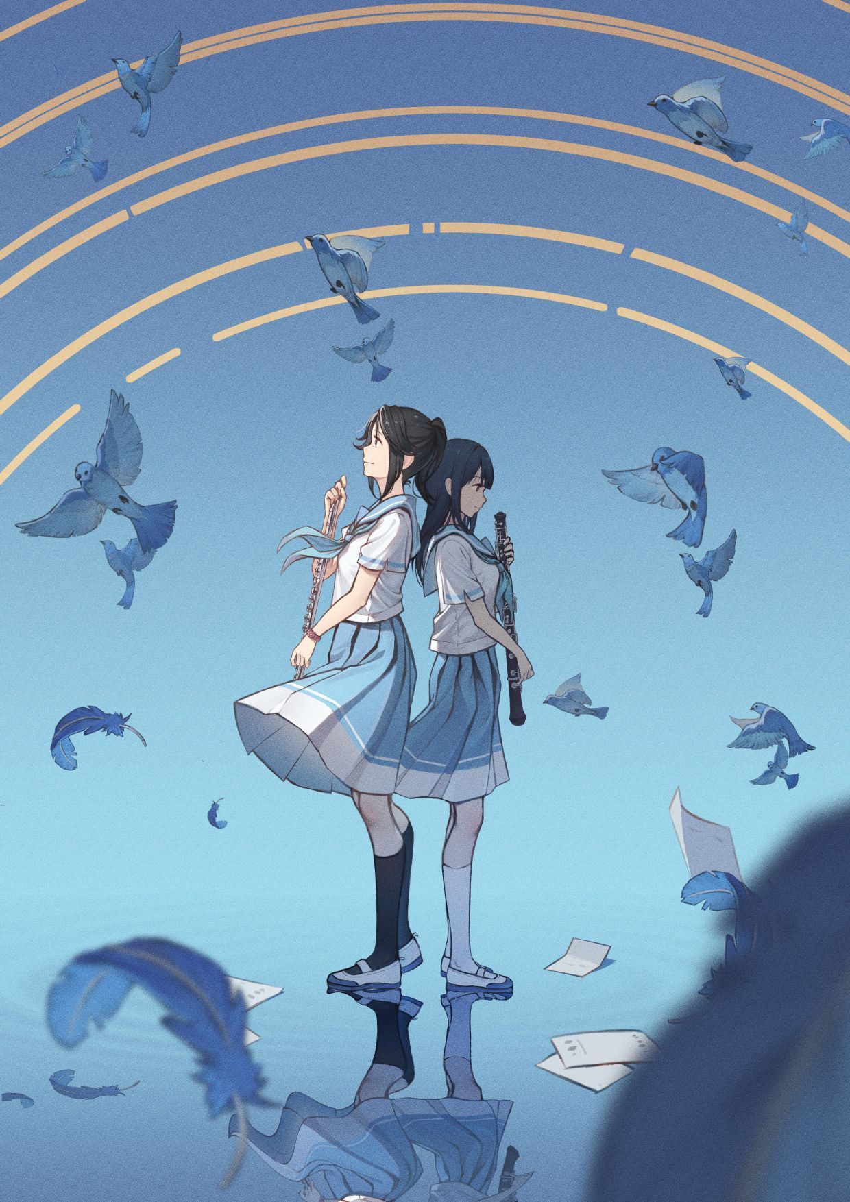 1240x1754 yoroizuka mizore and kasaki nozomi