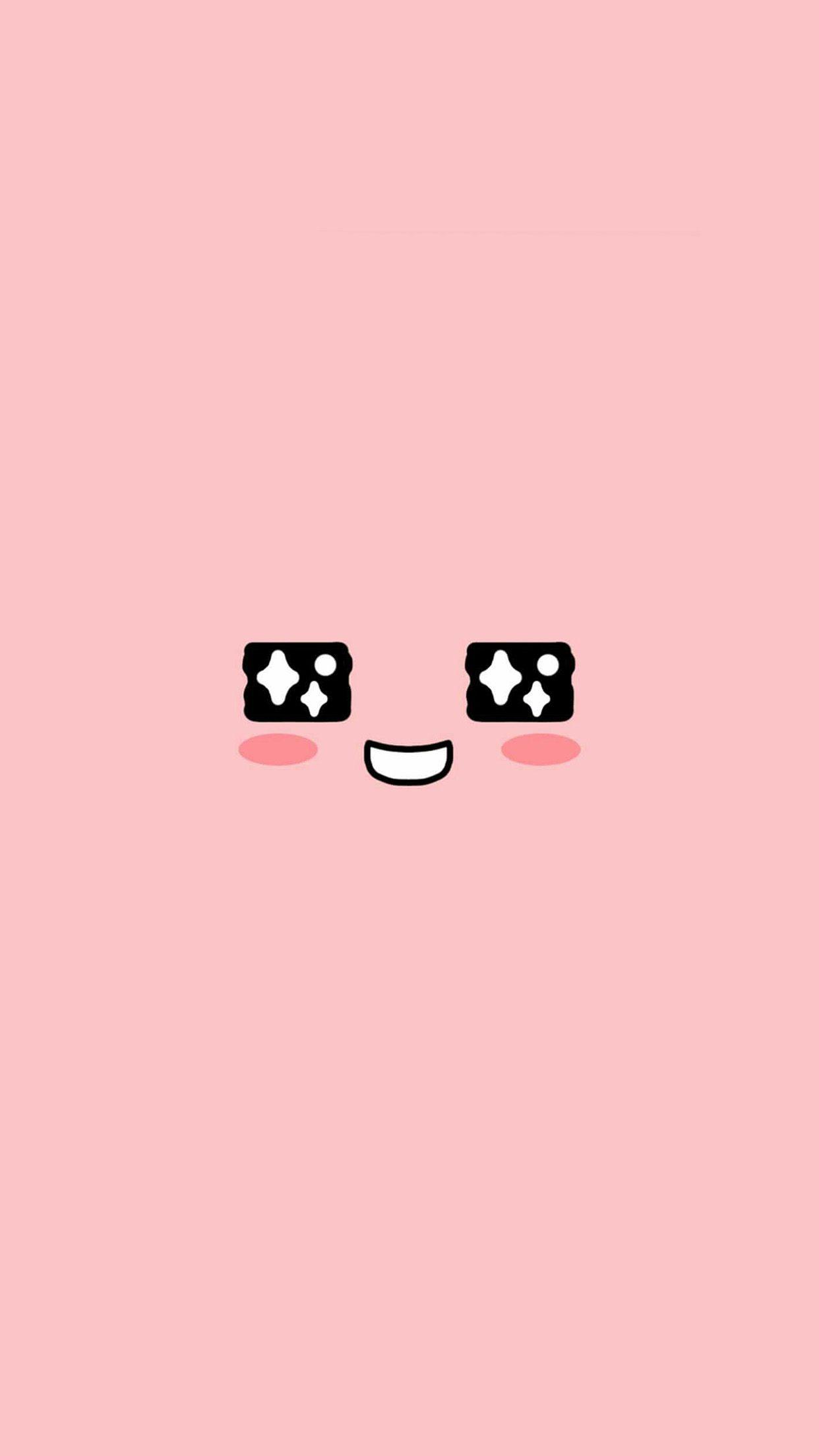 1242x2208 iPhone wallpaper. cute kakao face