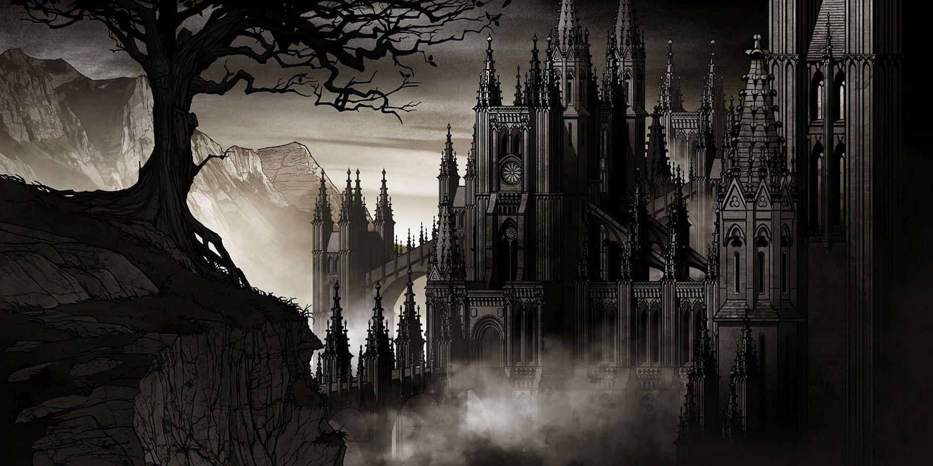 1920x960 Dark Castle Background (35 hình nền) - Hình nền đáng yêu