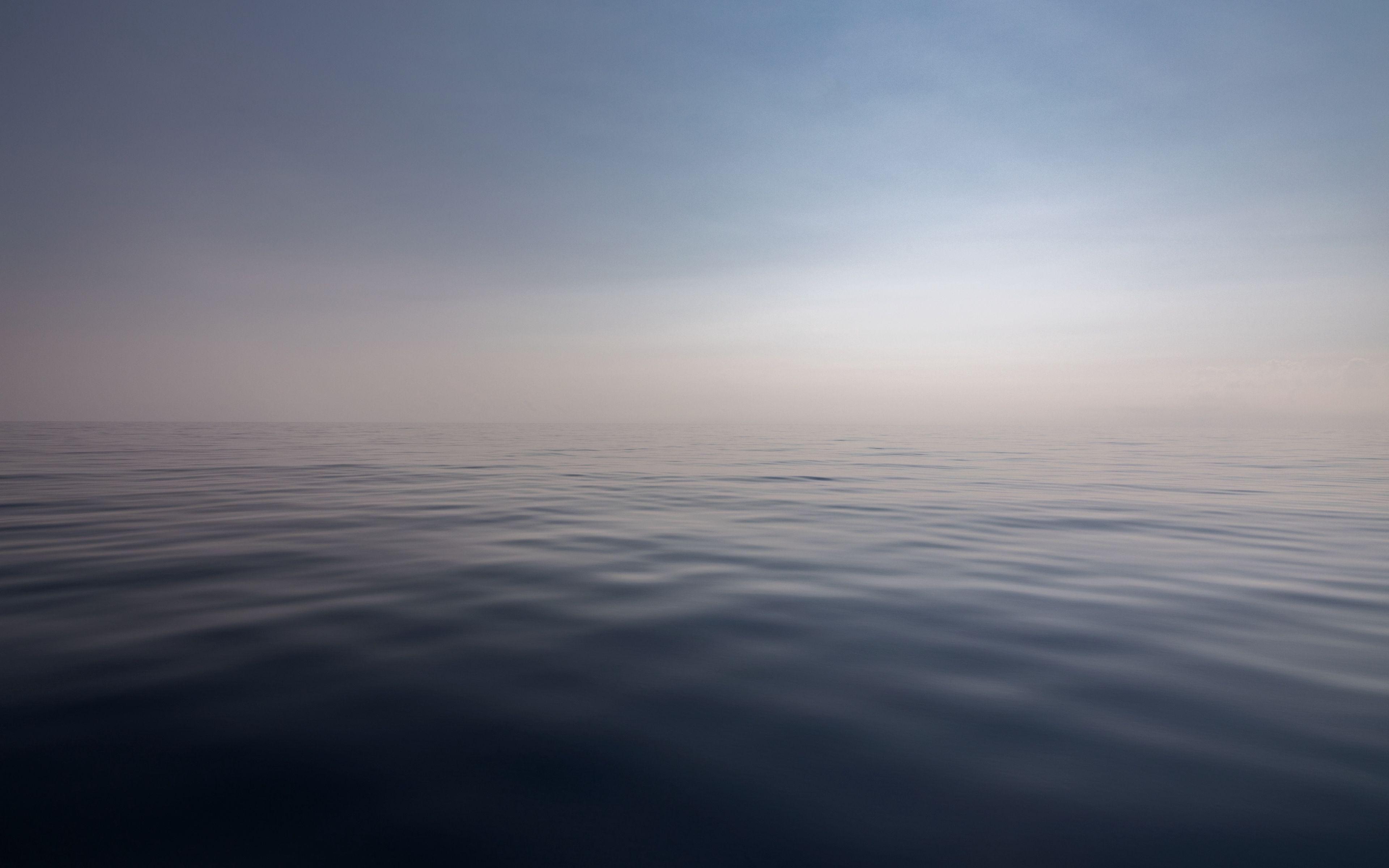 3840x2400 Download wallpaper 3840x2400 sea, horizon, dark, sky 4k
