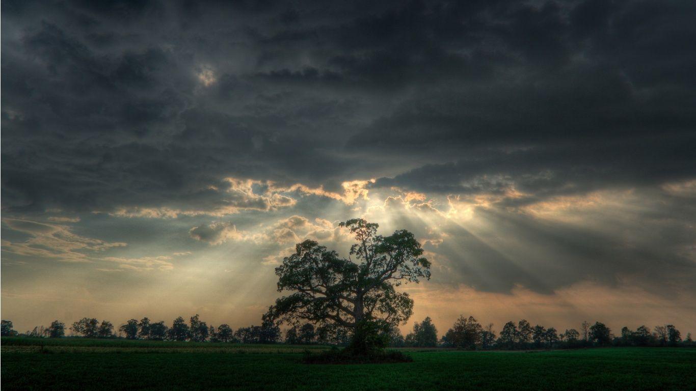 1366x768 Dark Sky wallpaperx768