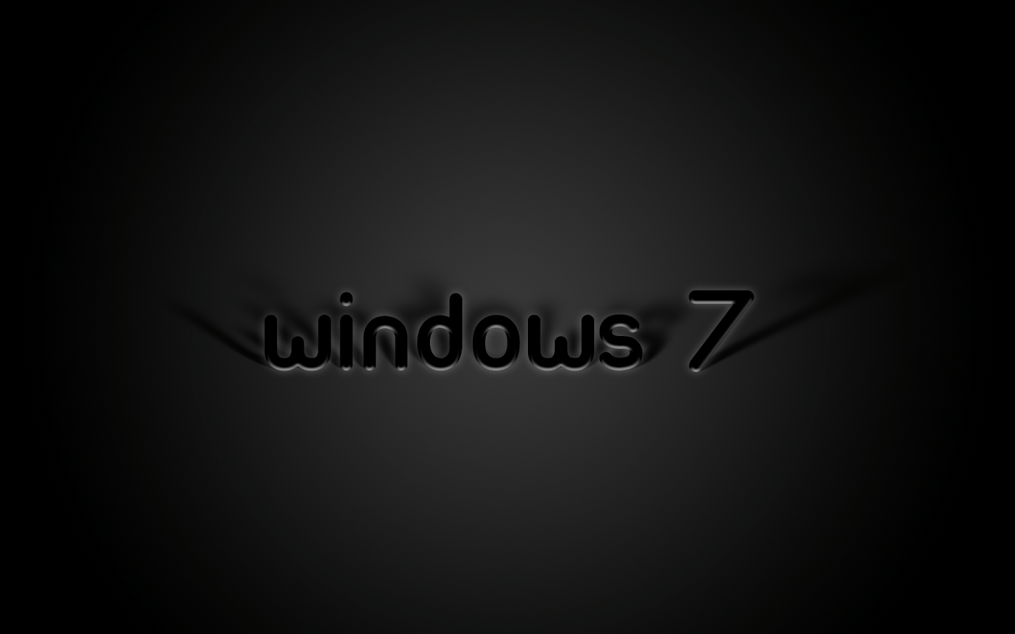 Hình nền Windows 7 đen 1440x900