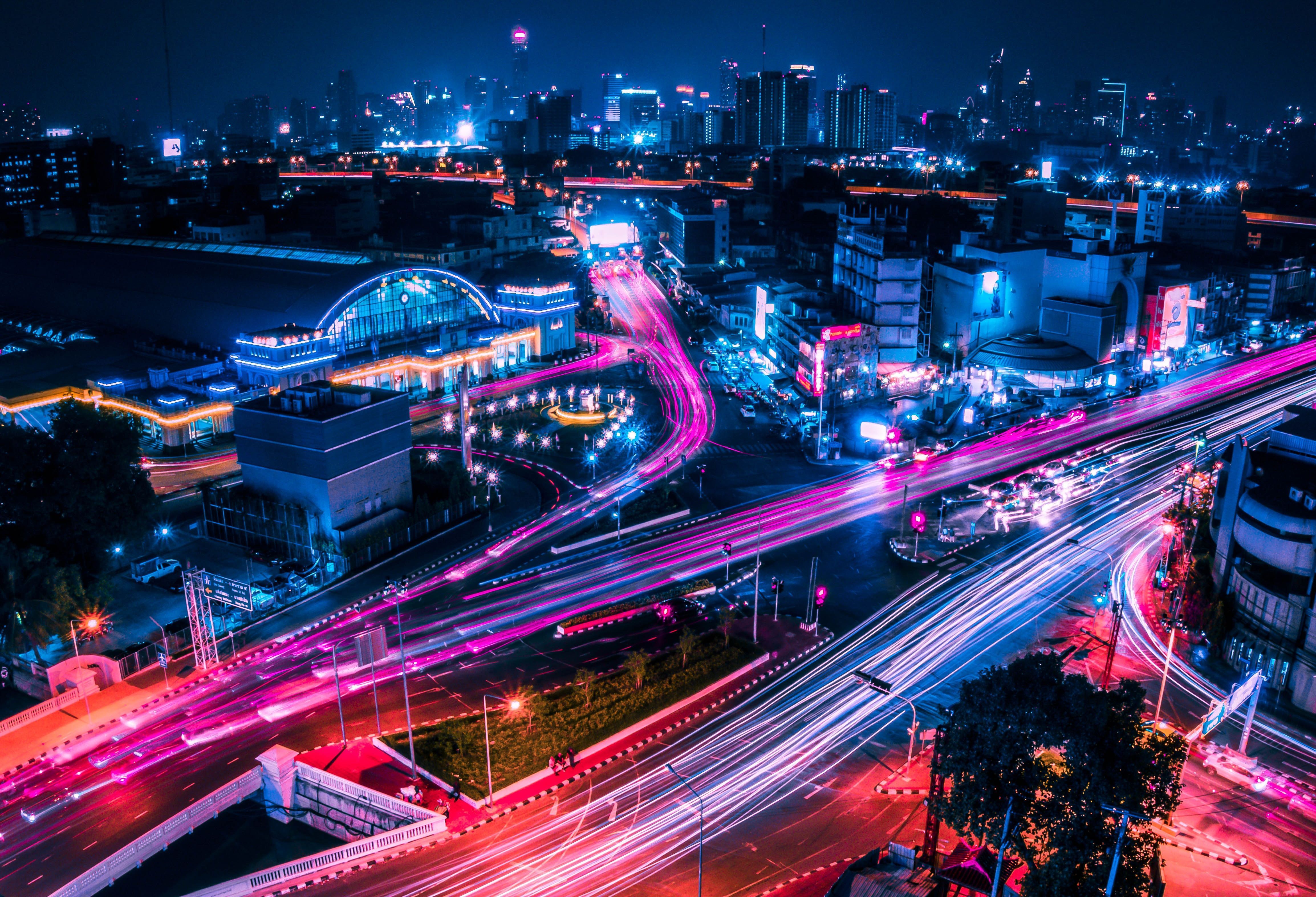 4616x3146 Thailand, Cities, Bangkok, City Lights
