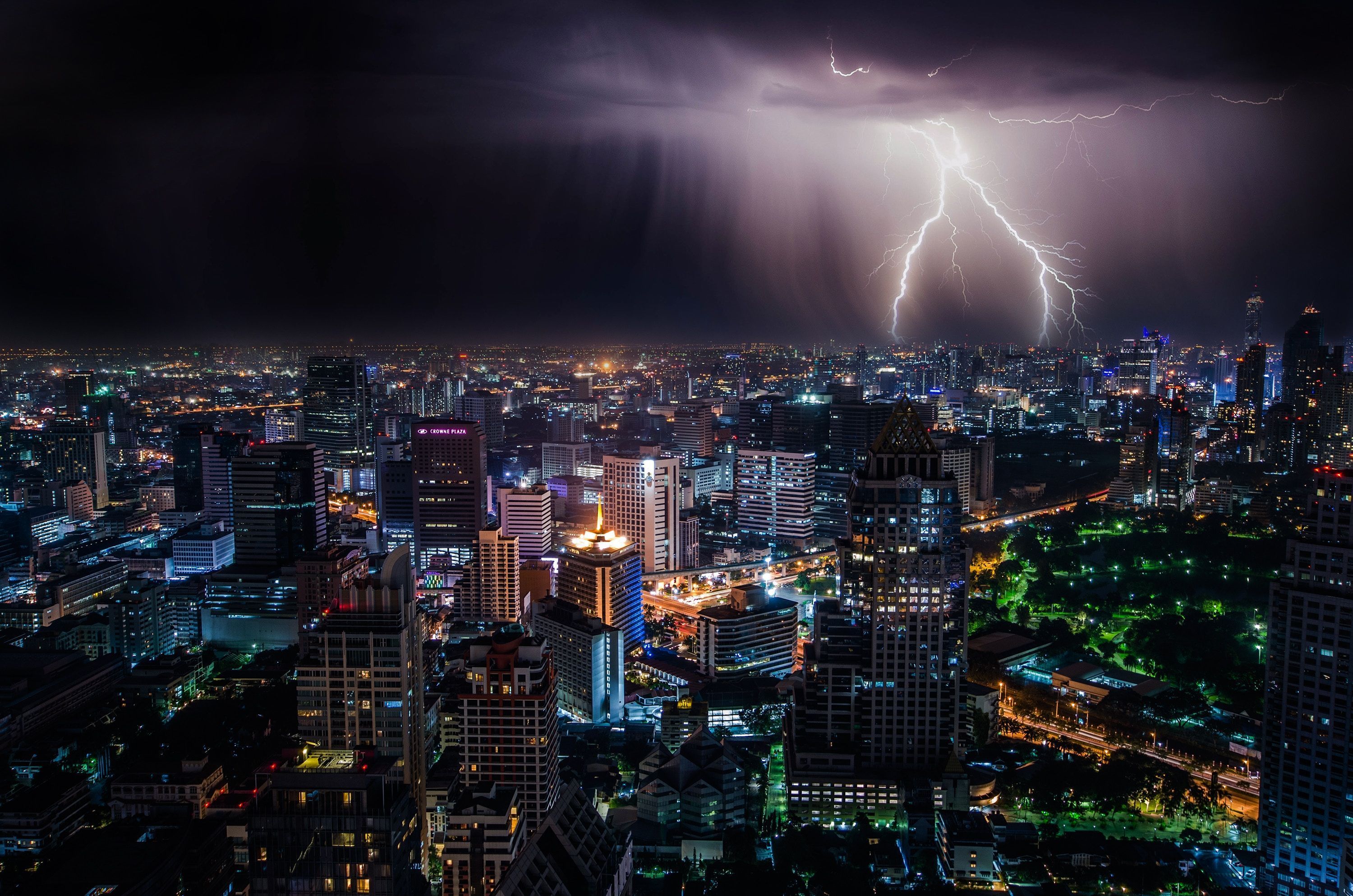 3000x1987 HD desktop wallpaper: City Lights