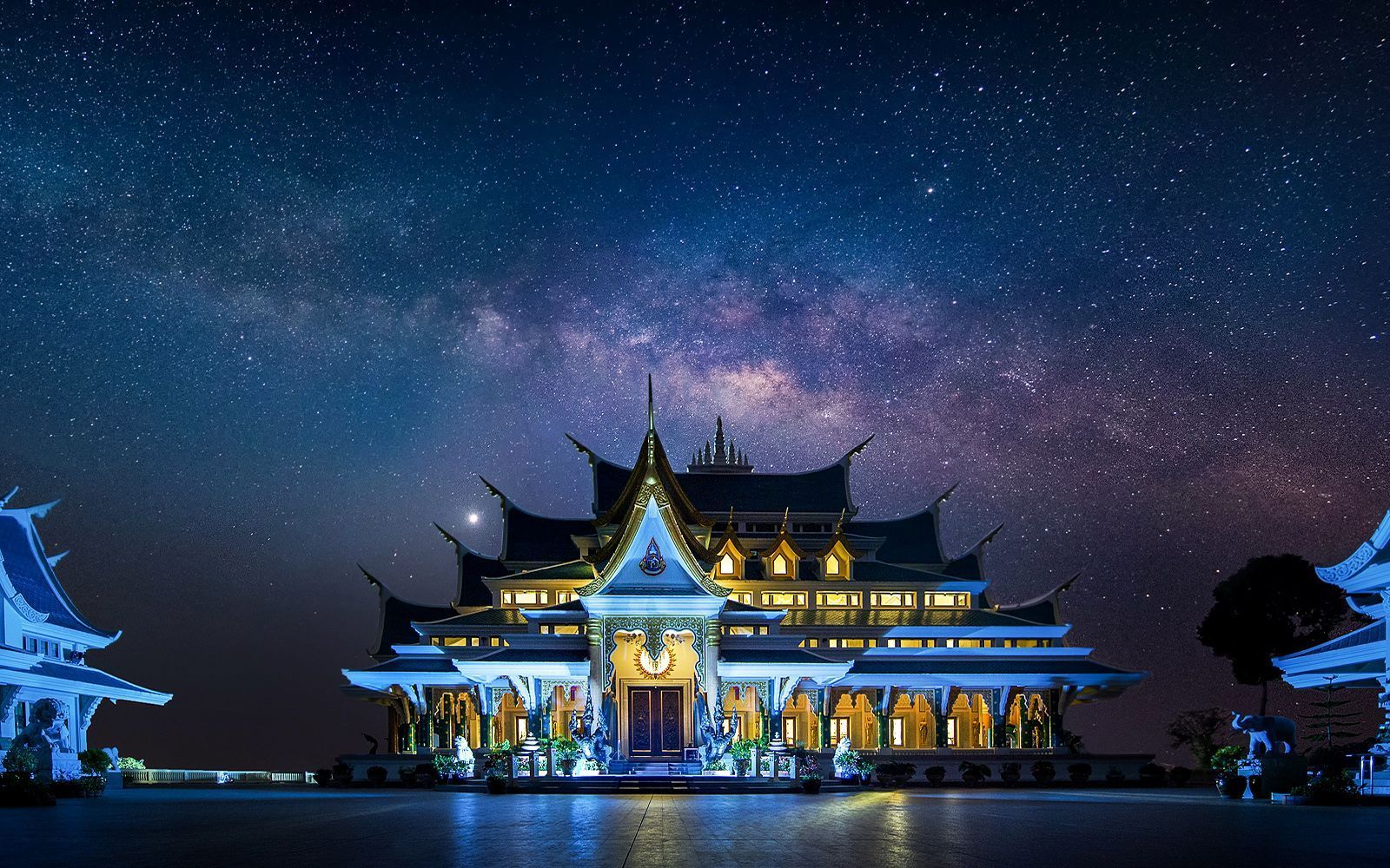 1600x1000 Starry Sky Sky Earth Sci Fi Milky Way
