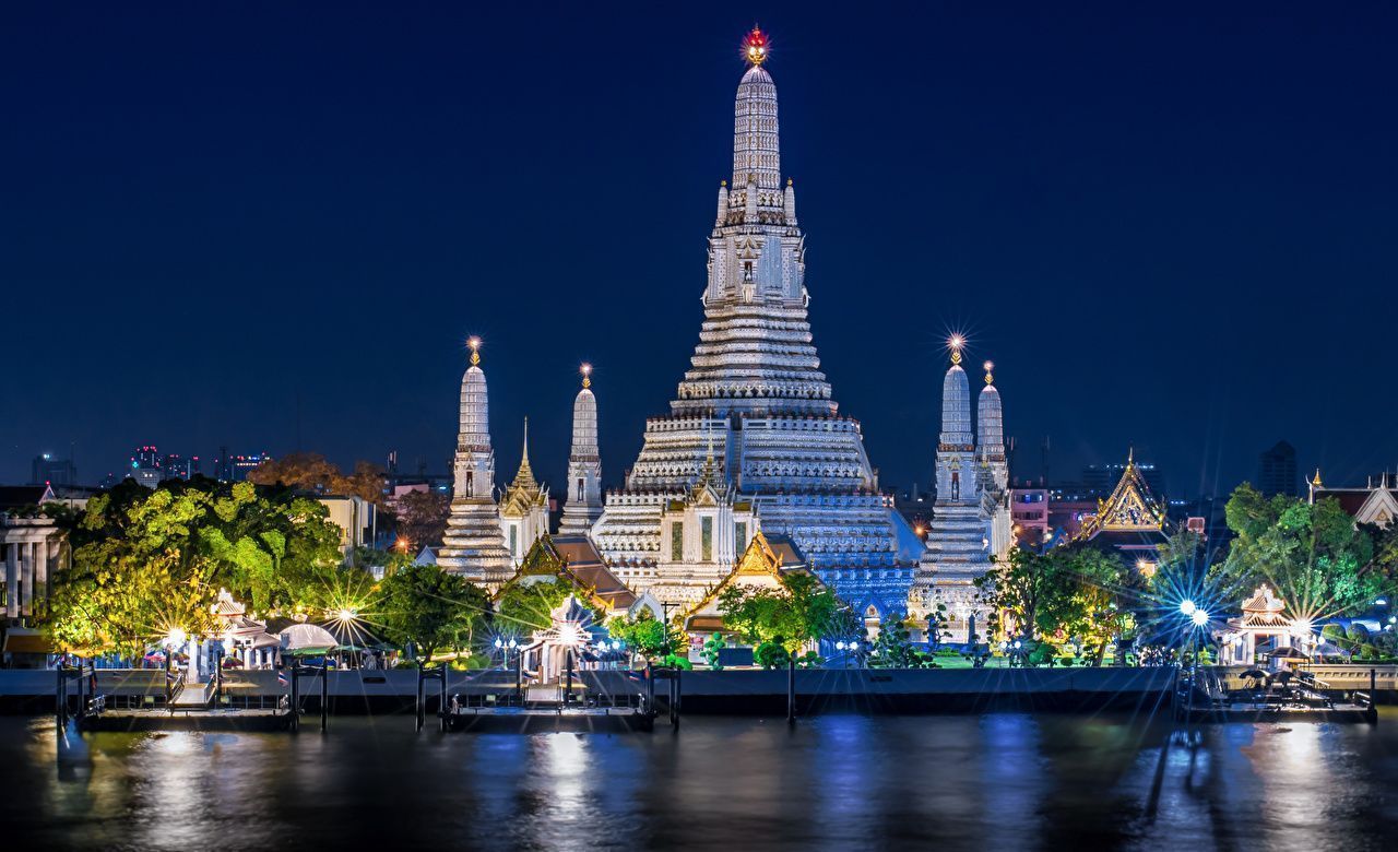 1280x780 Wallpaper Rays of light Bangkok