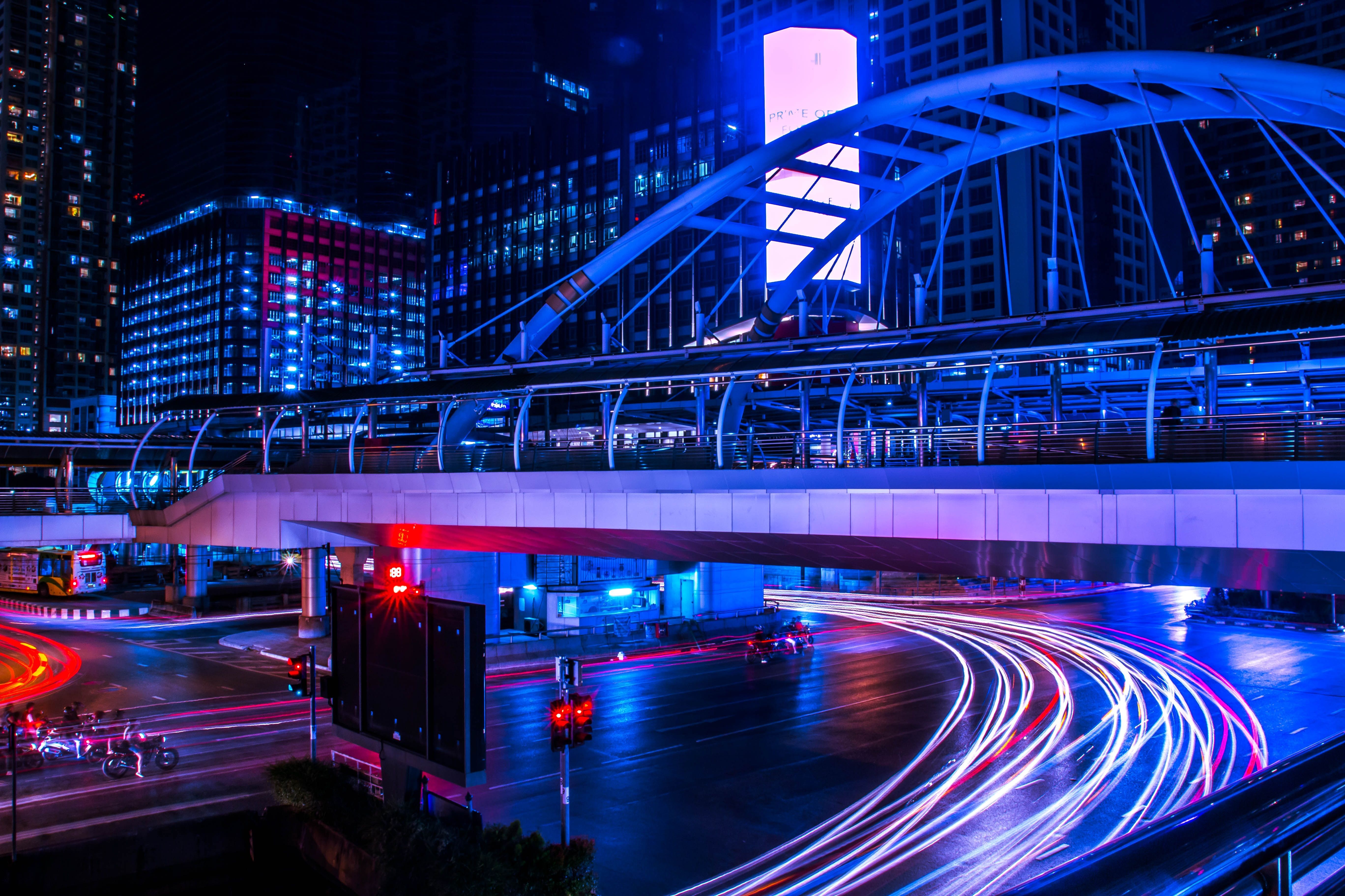 5472x3648 Mobile wallpaper: City Lights, Long