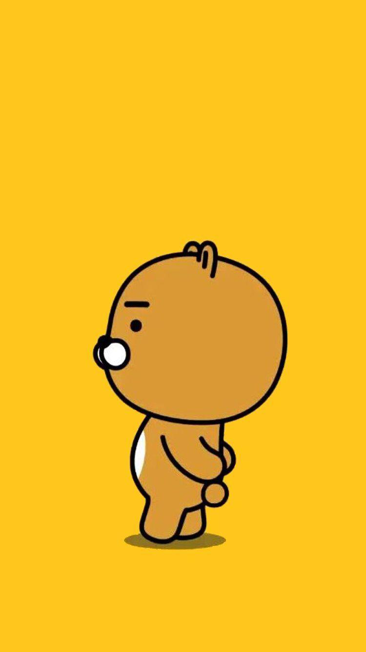 750x1334 iPhone Wallpaper. Cartoon, Yellow, Facial expression, Head, Text