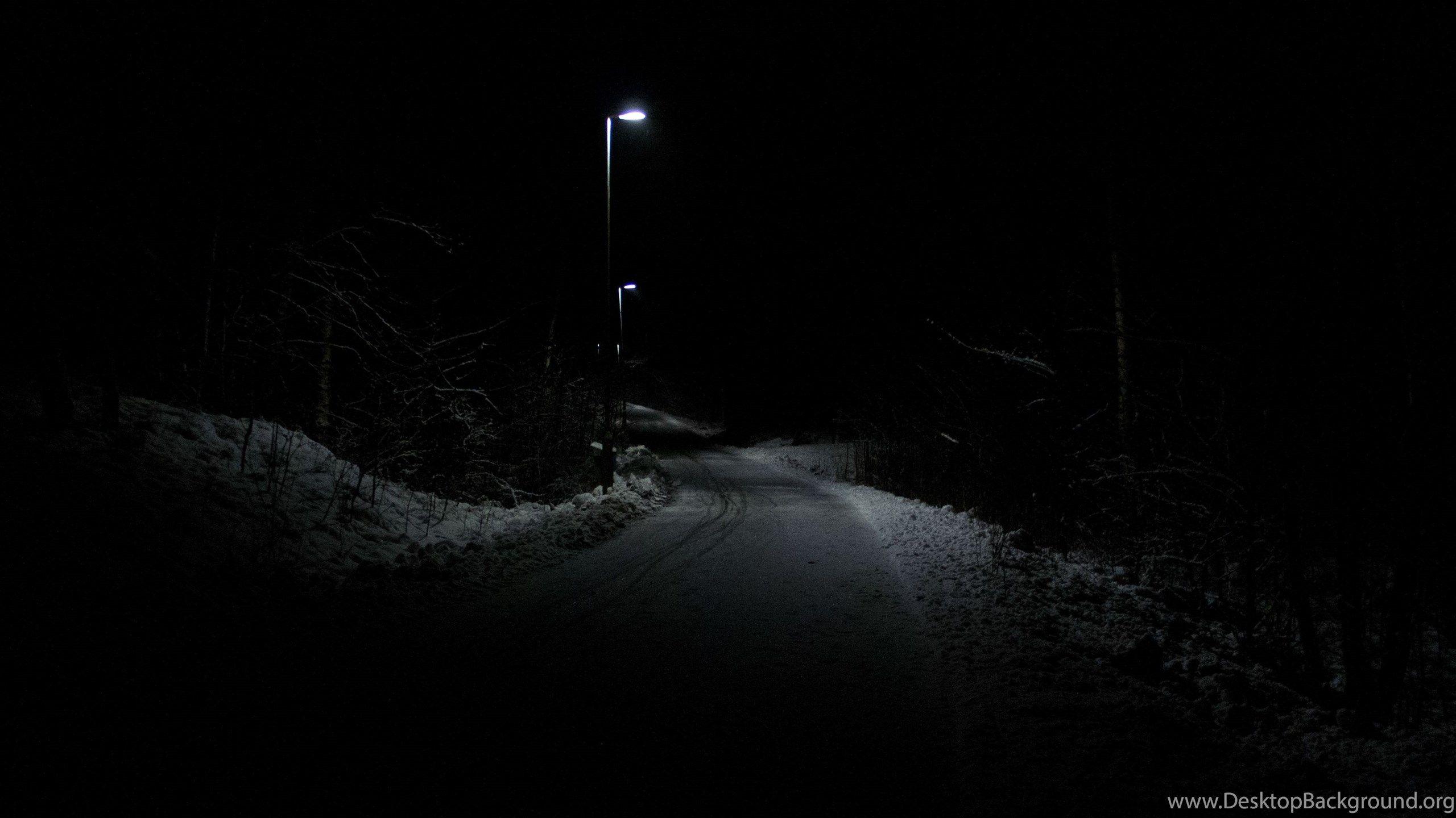 2560x1440 Dark Road Wallpaper