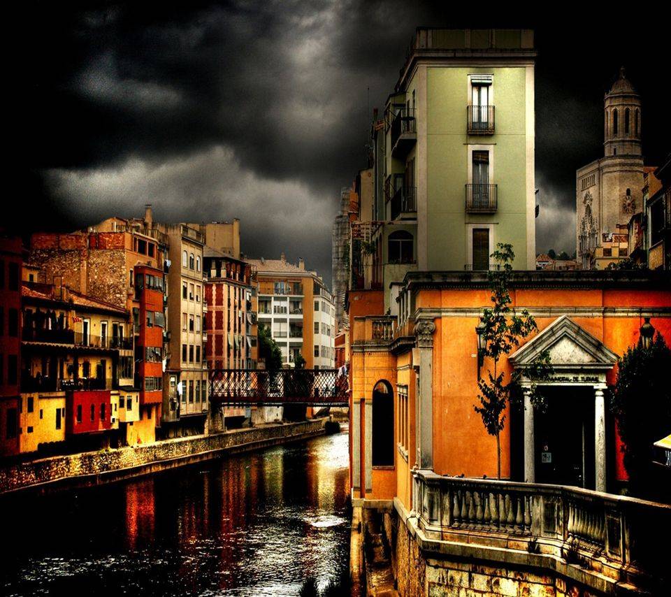 960x854 Dark Town HD Wallpaper