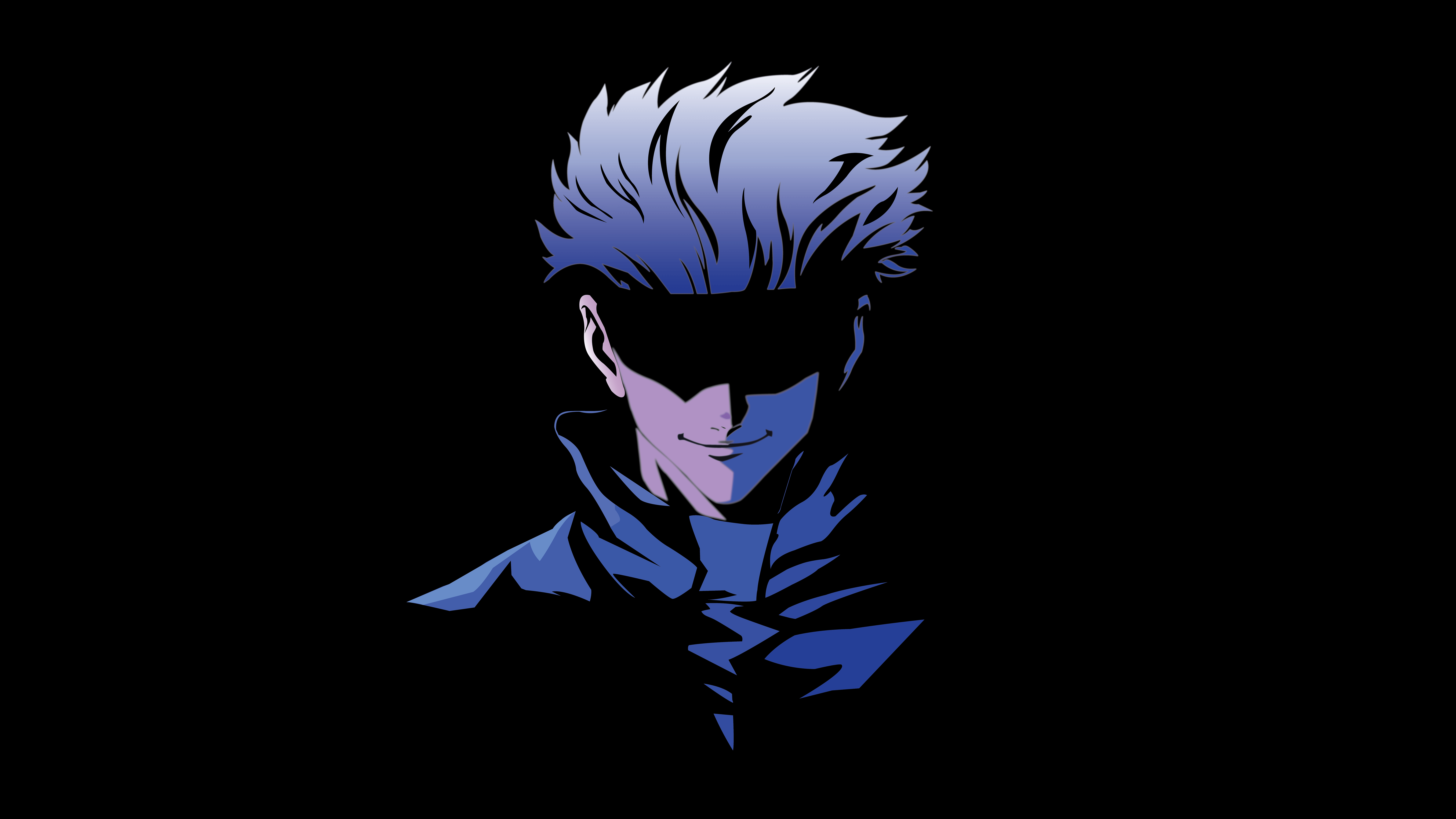 7680x4320 Satoru Gojo Wallpaper 4K, Black