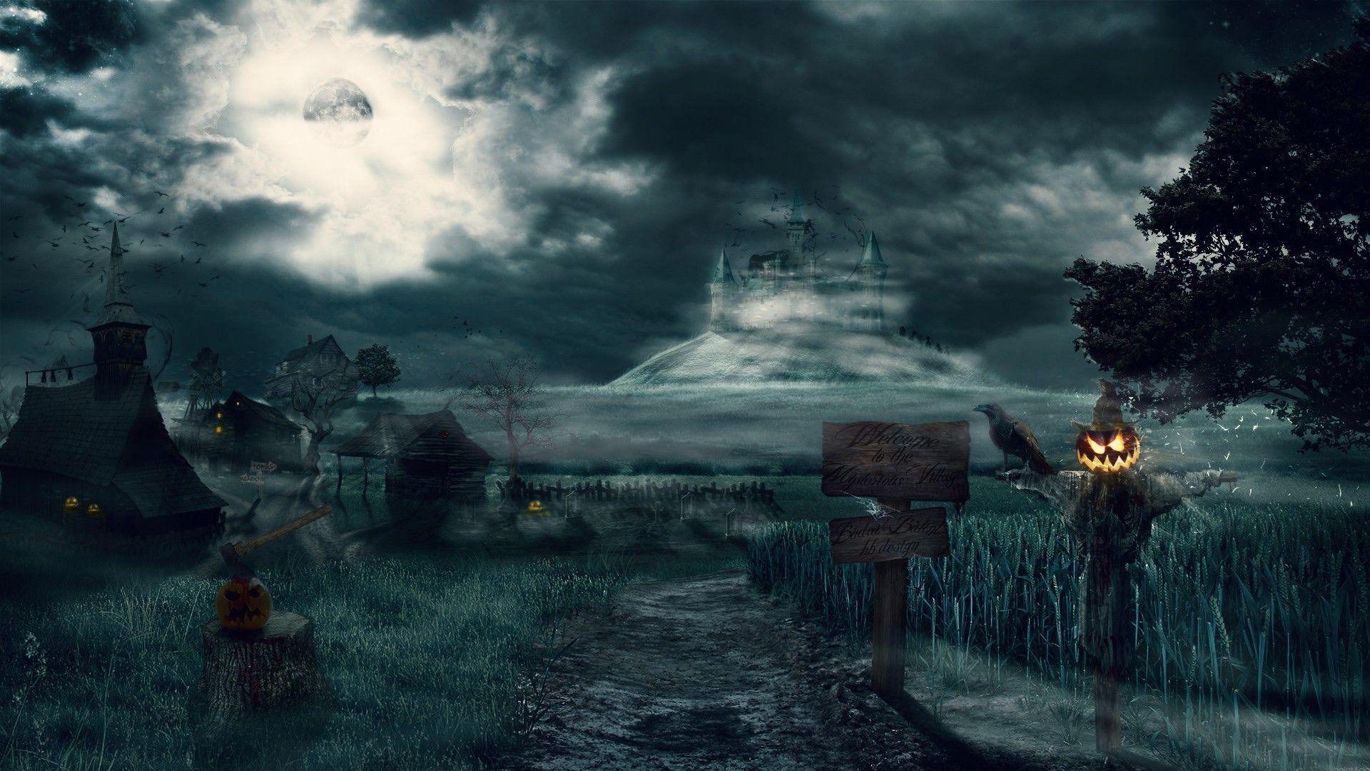 1920x1080 Fantasy Dark Castles, Download Wallpaper