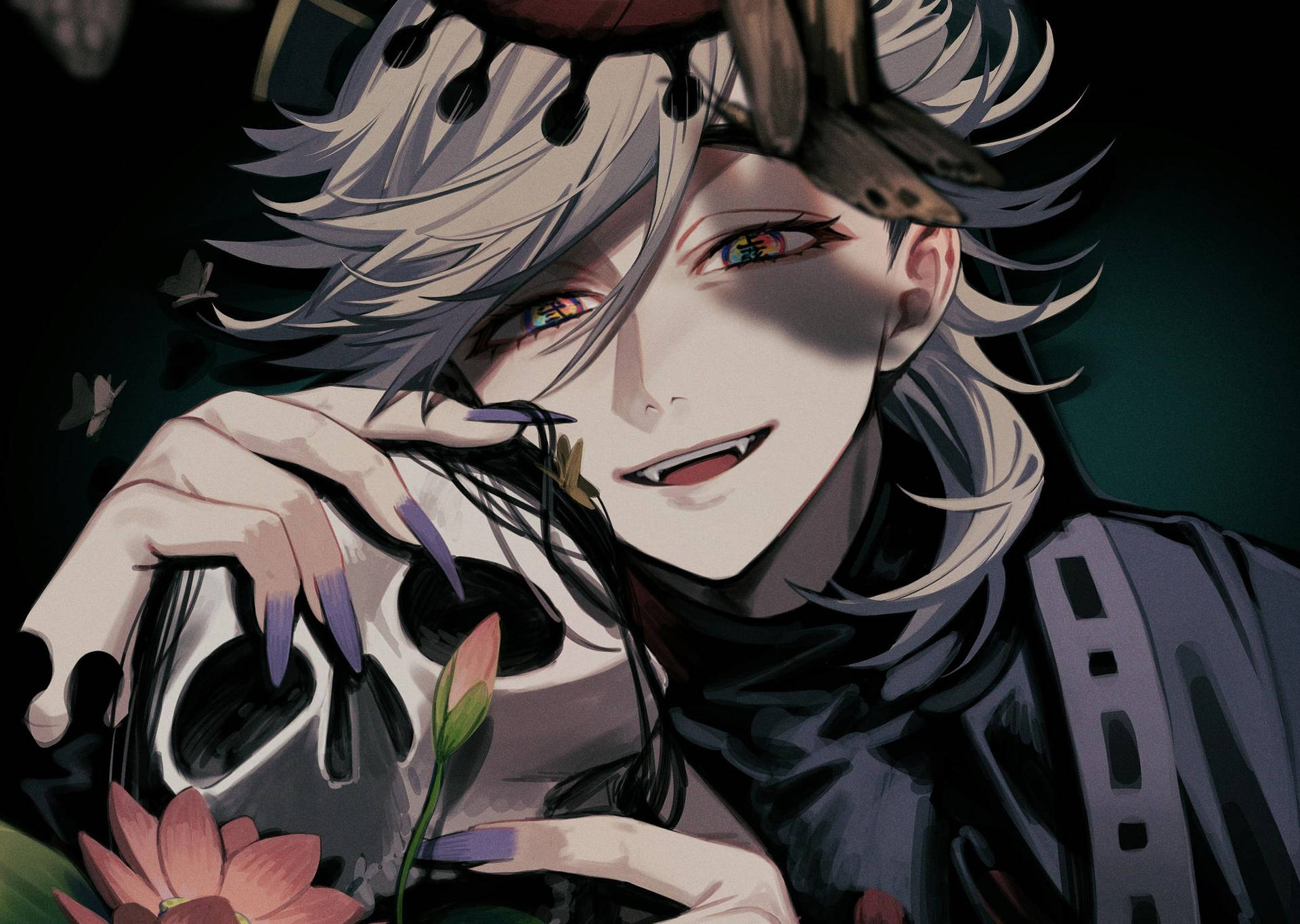 1920x1366 Download free Douma Holding A Skull