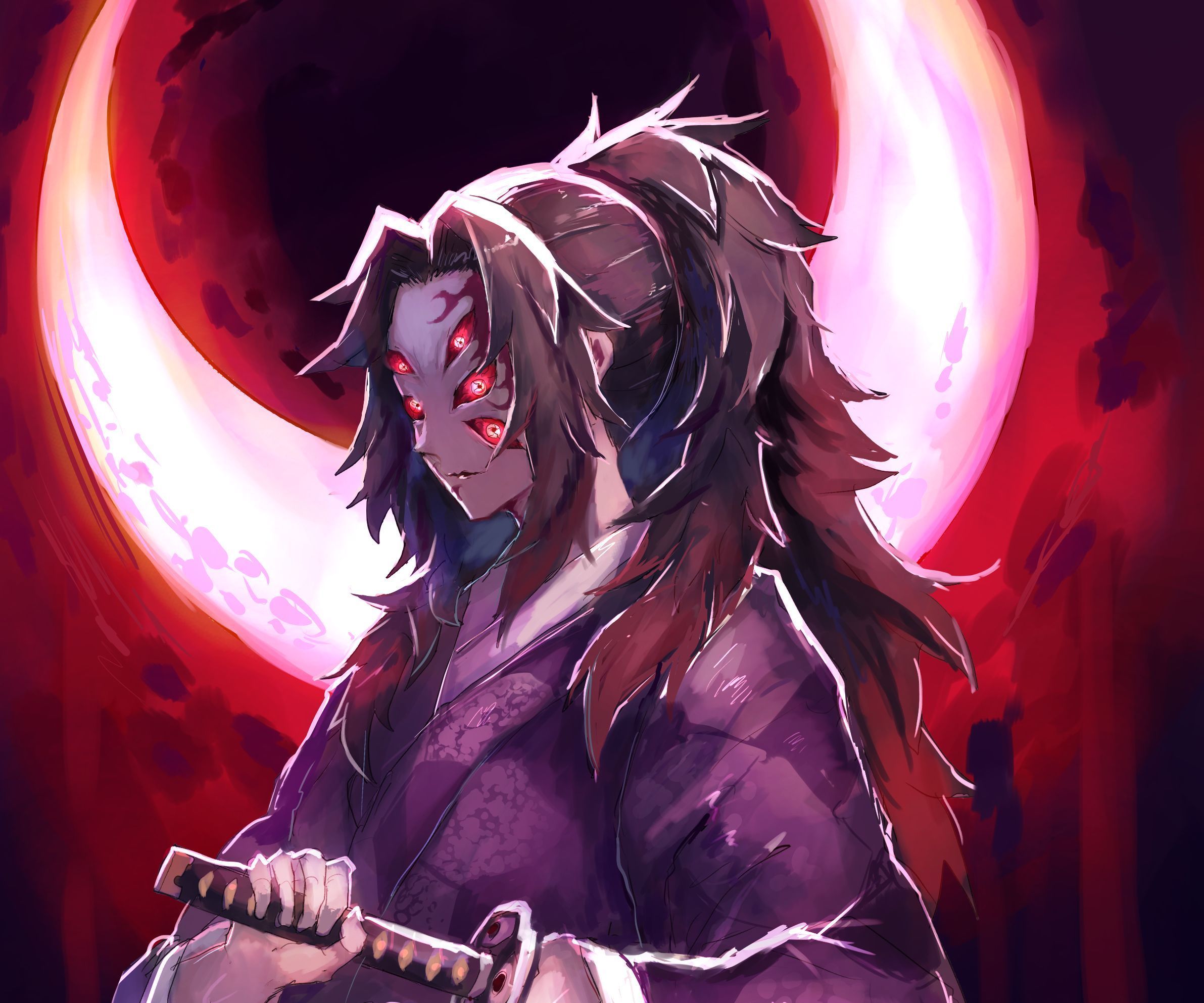 2383x1986 Kokushibo (Demon Slayer) wallpaper