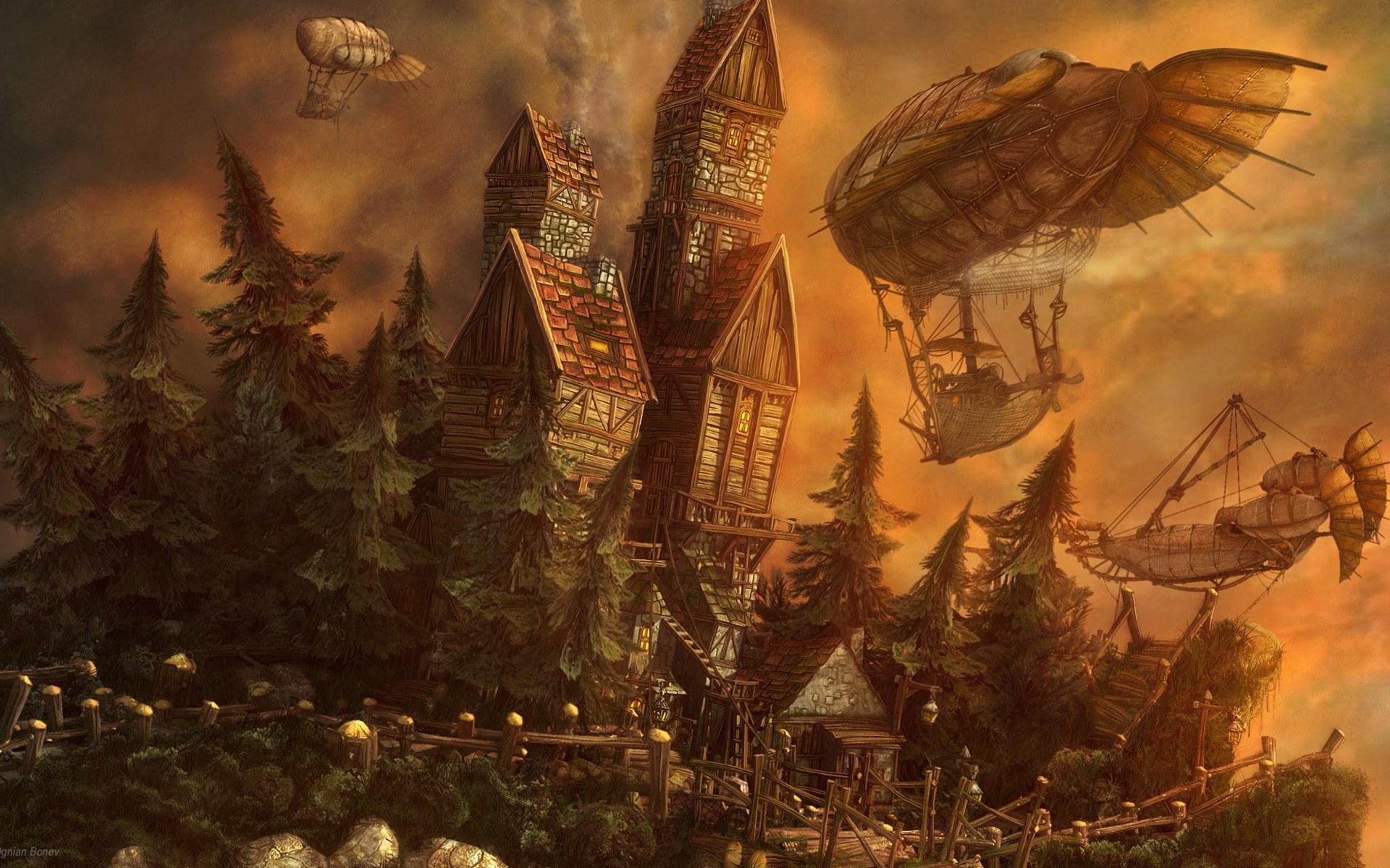1920x1200 Fantasy Vintage Wallpaper