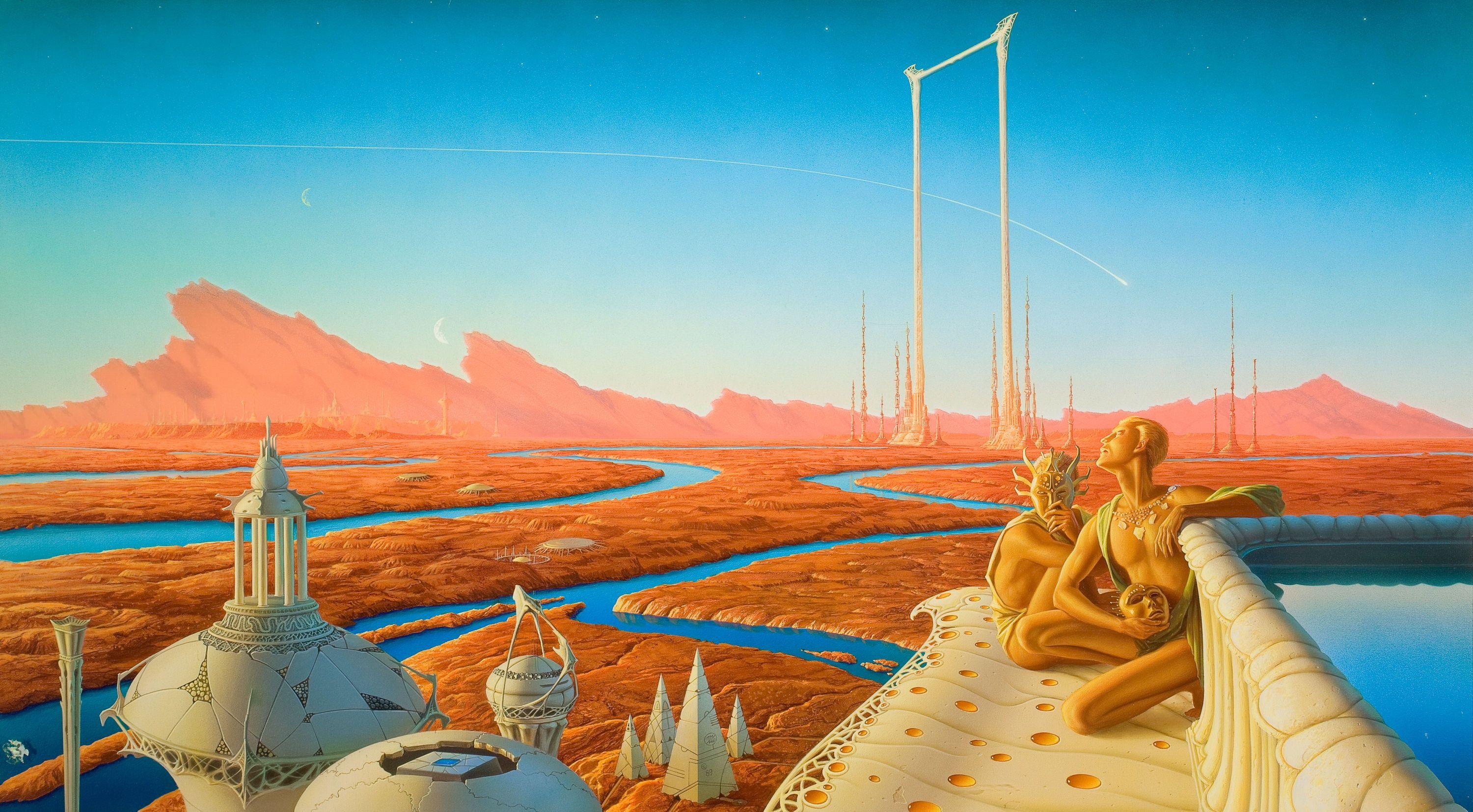 3000x1654 Vintage Sci Fi Wallpaper