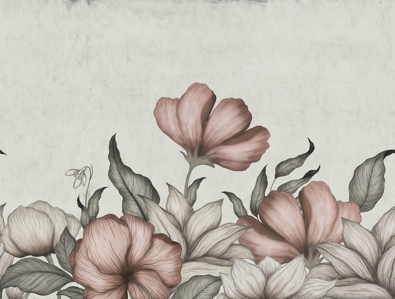 1585x1200 Floral Fantasy, Soft Pink