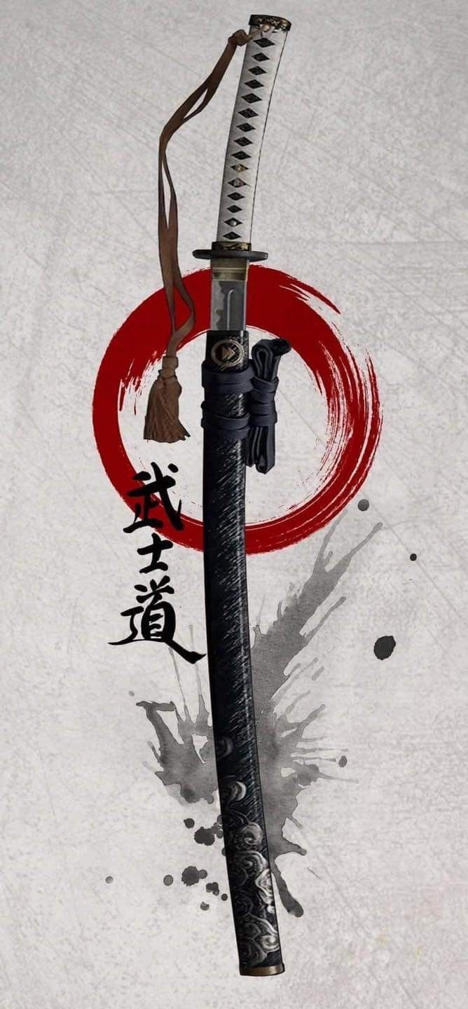 668x1440 Samurai Artwork Art Swords